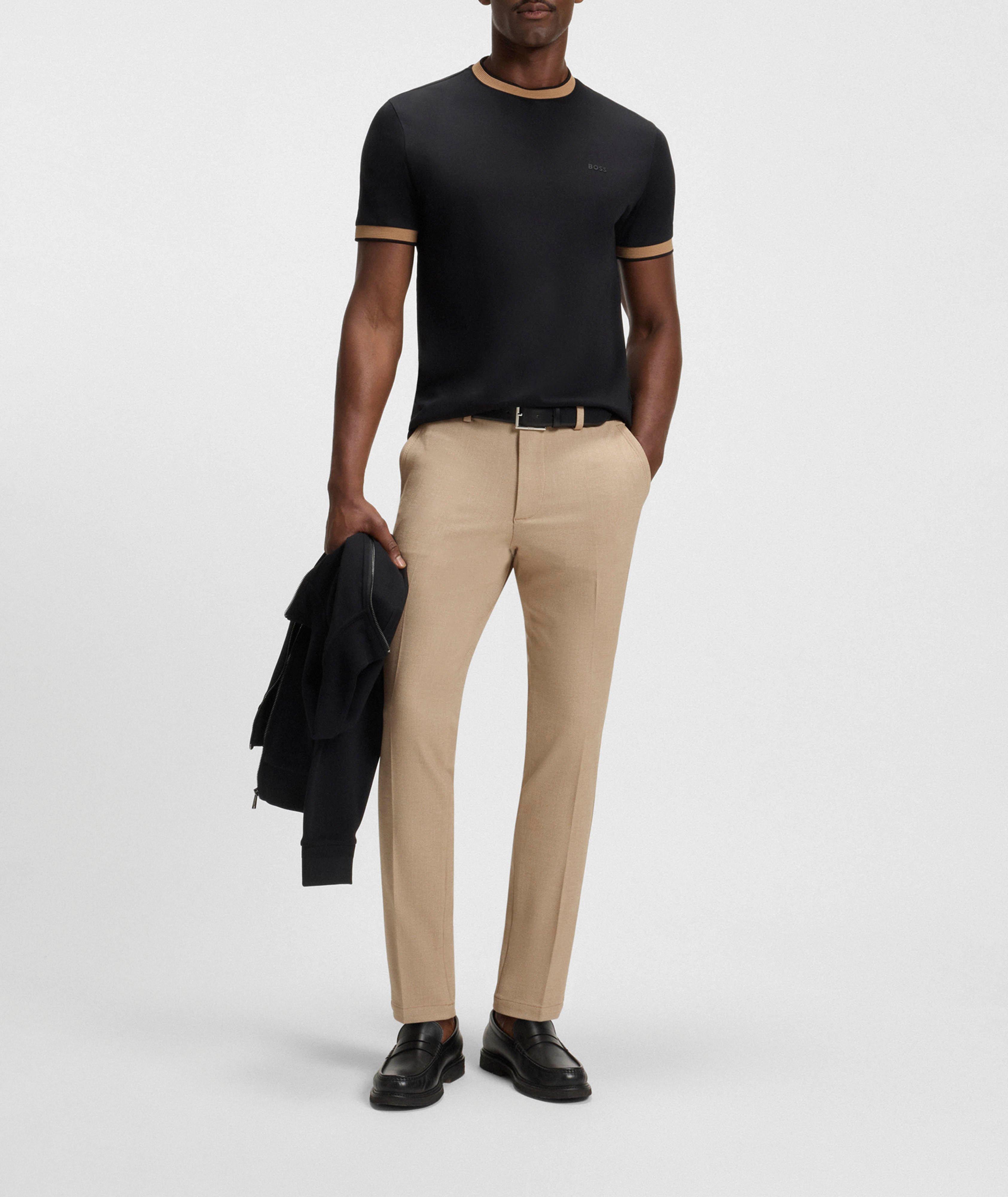 Kaiton Slim-Fit Dobby Mélange Pants image 4