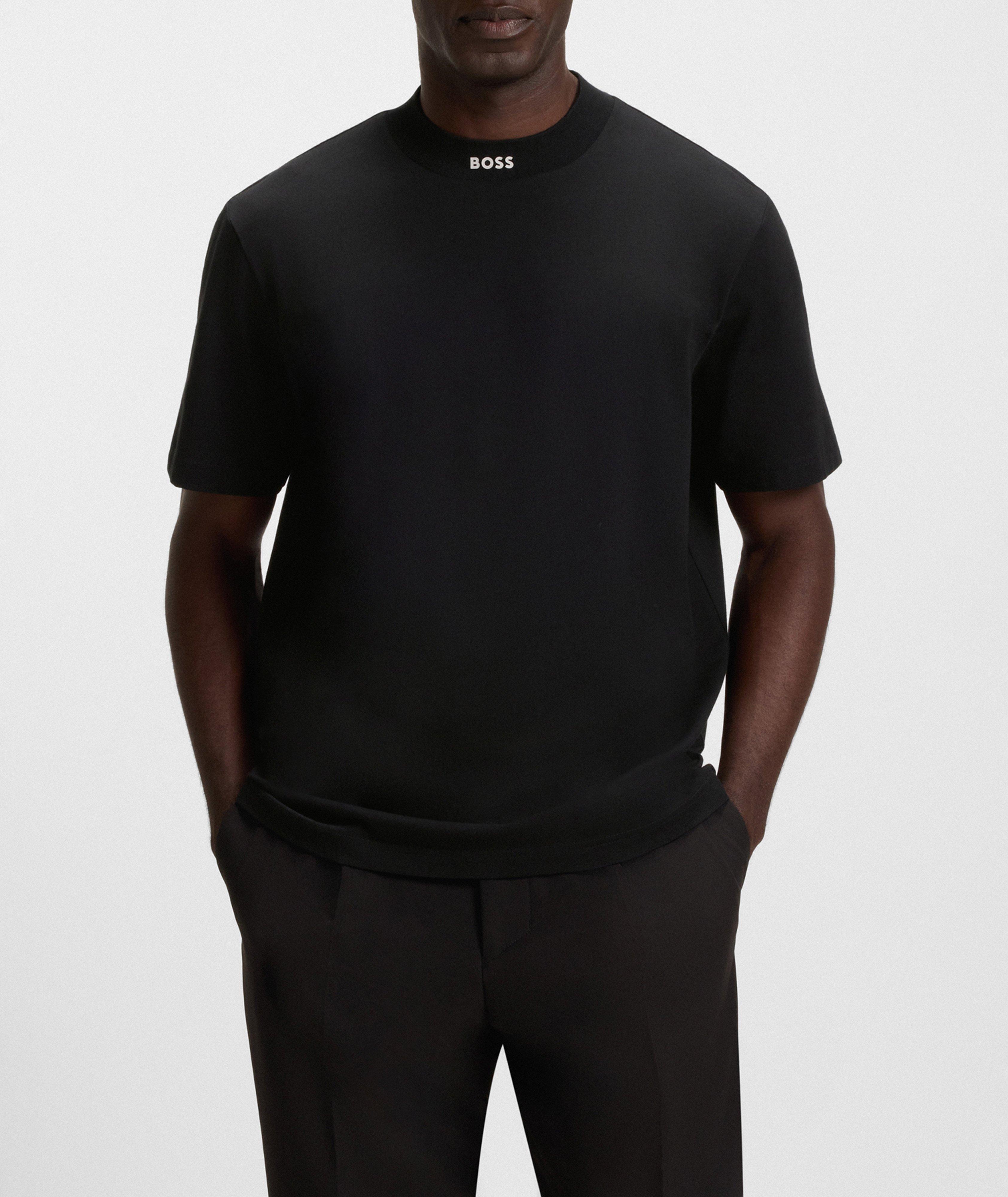Contrast Logo Stretch-Cotton Jersey T-Shirt image 1
