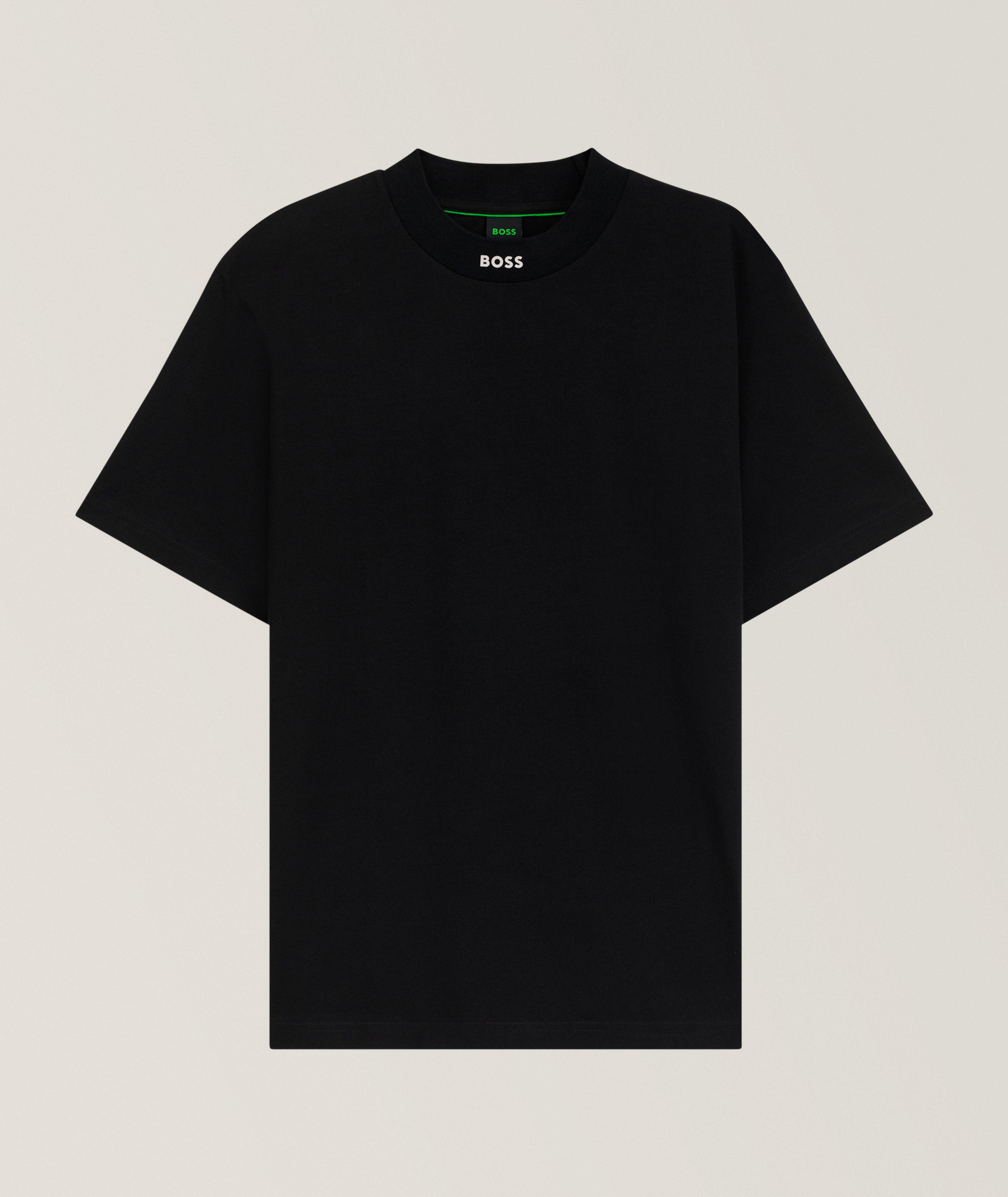 Contrast Logo Stretch-Cotton Jersey T-Shirt image 0