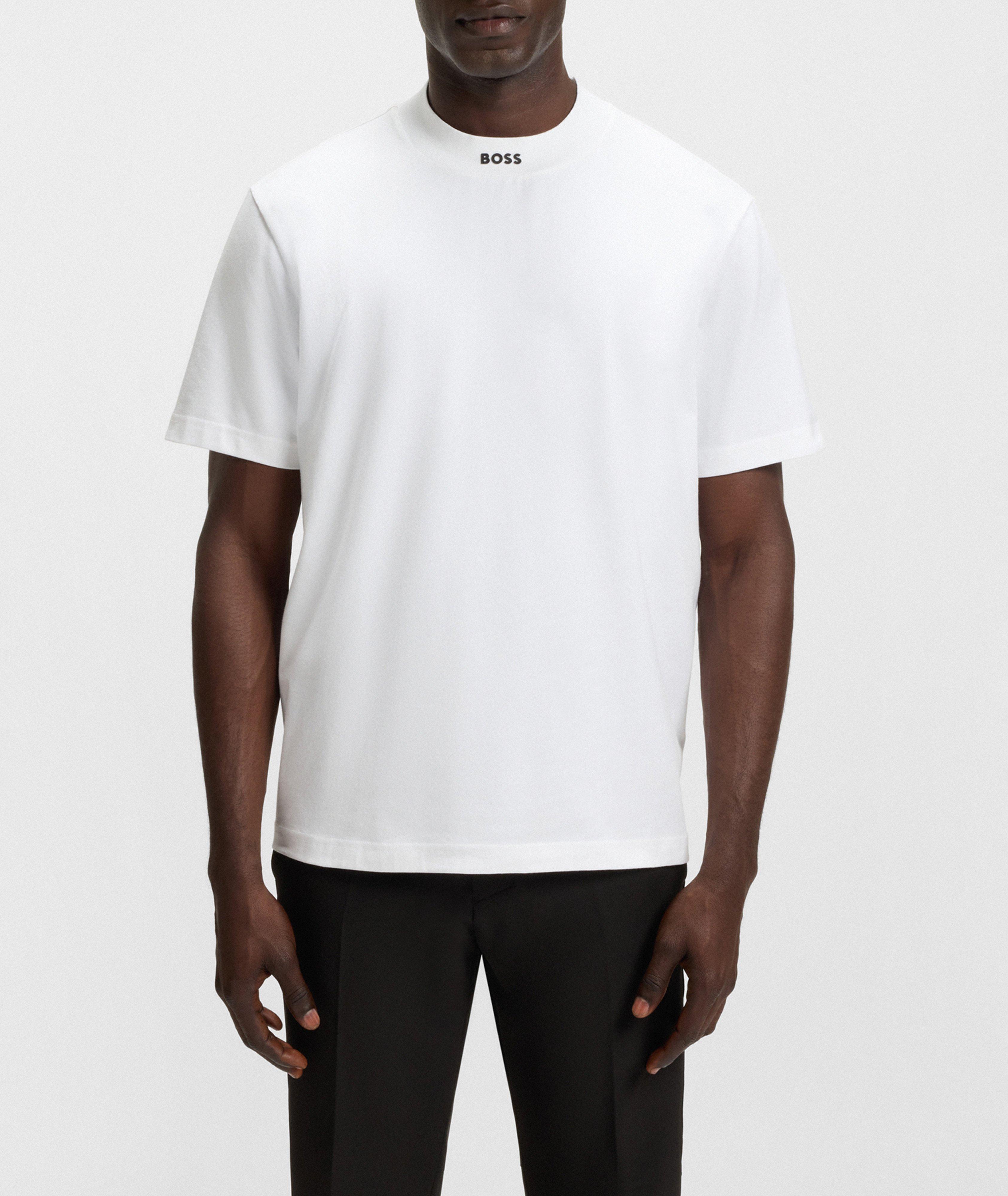 Contrast Logo Stretch-Cotton Jersey T-Shirt image 1