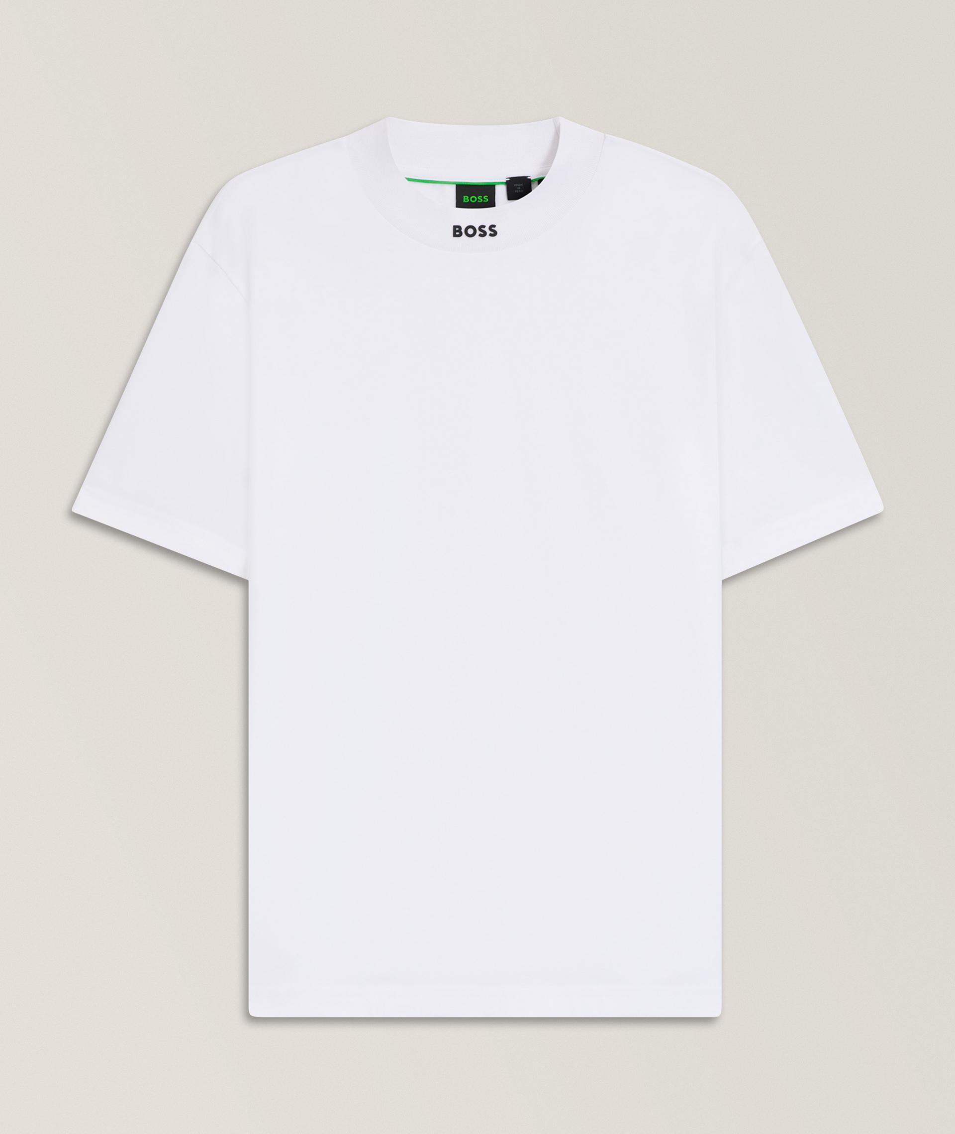 Contrast Logo Stretch-Cotton Jersey T-Shirt image 0