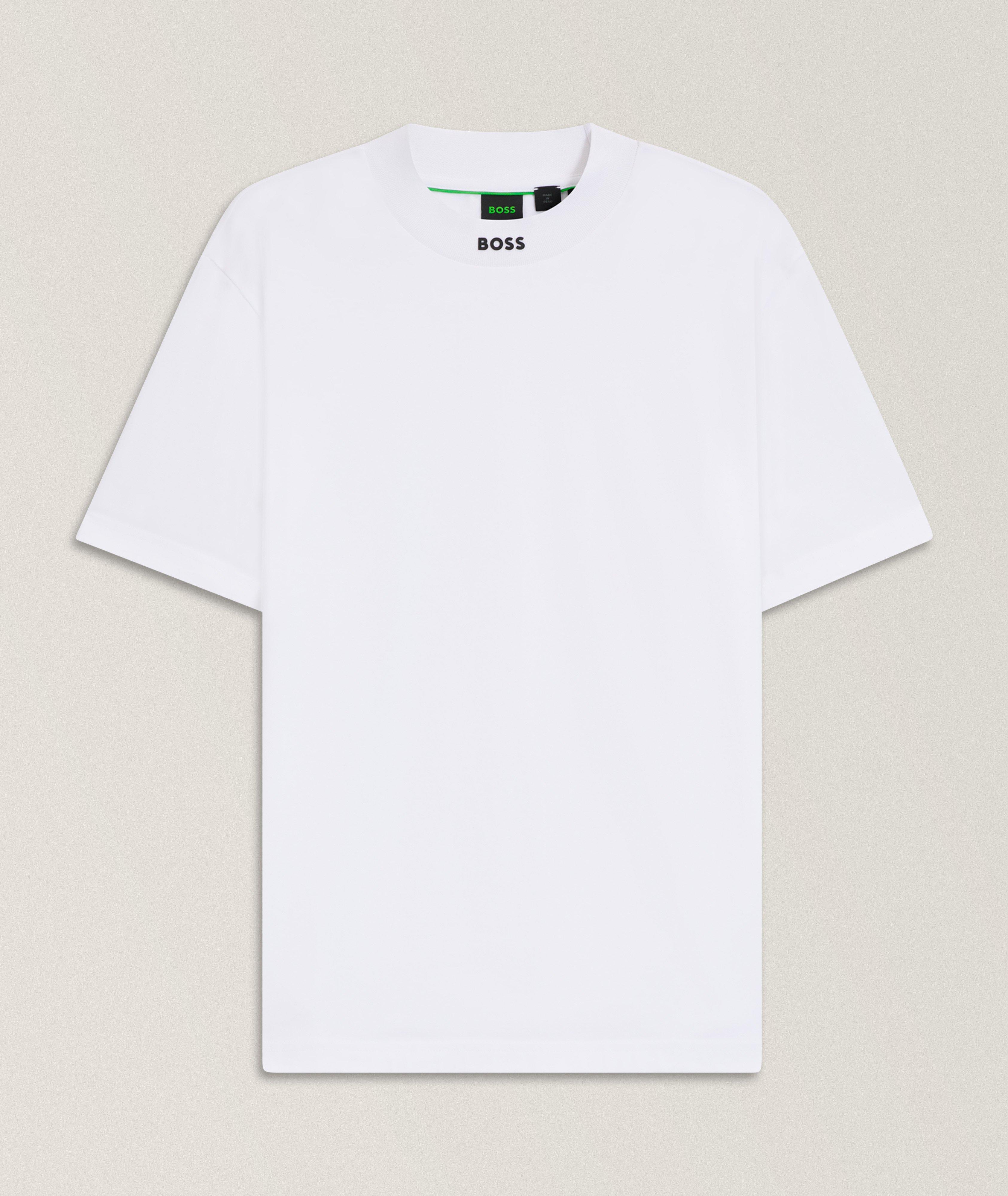 Contrast Logo Stretch-Cotton Jersey T-Shirt image 0