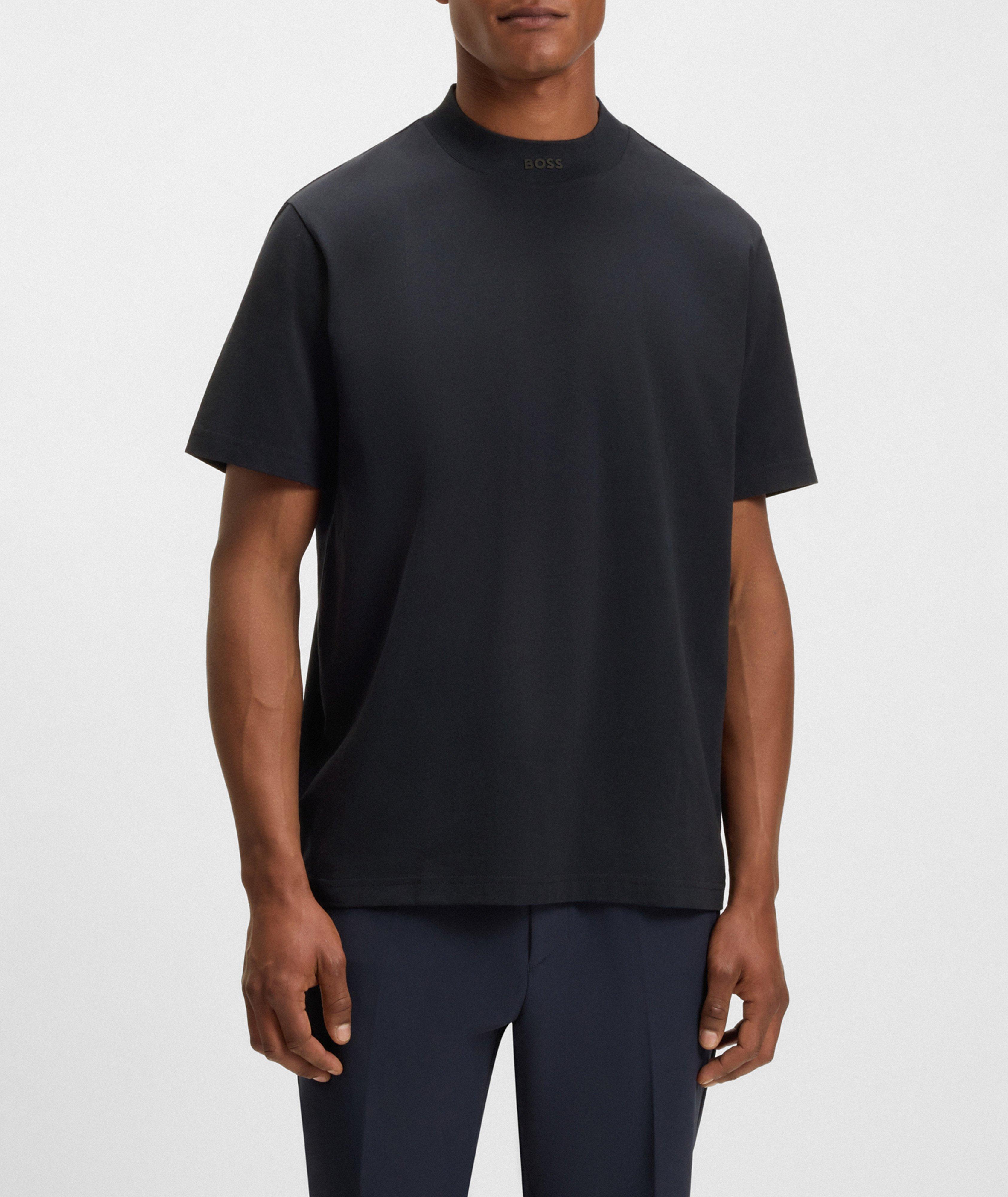Contrast Logo Stretch-Cotton Jersey T-Shirt image 1