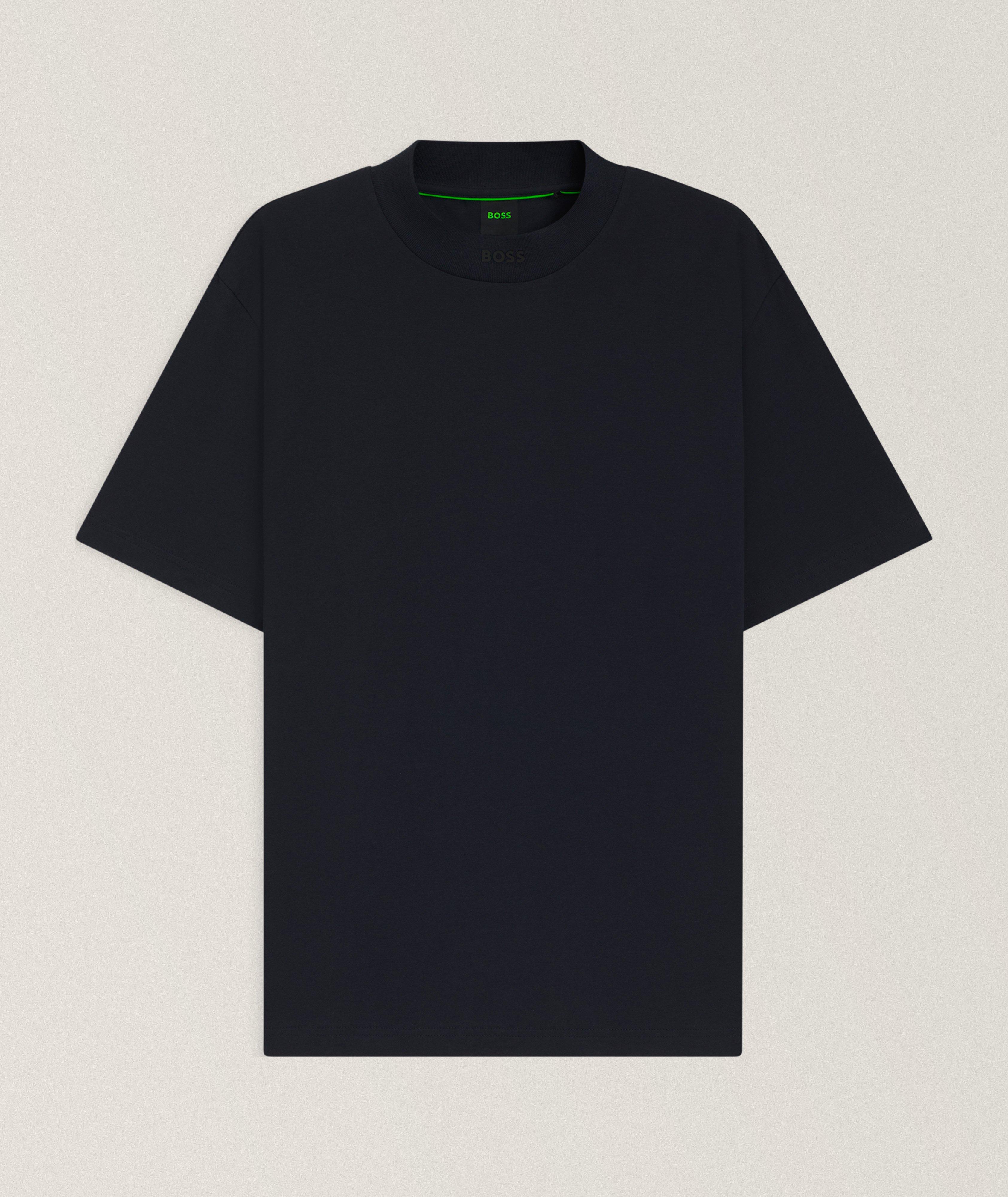 Contrast Logo Stretch-Cotton Jersey T-Shirt image 0
