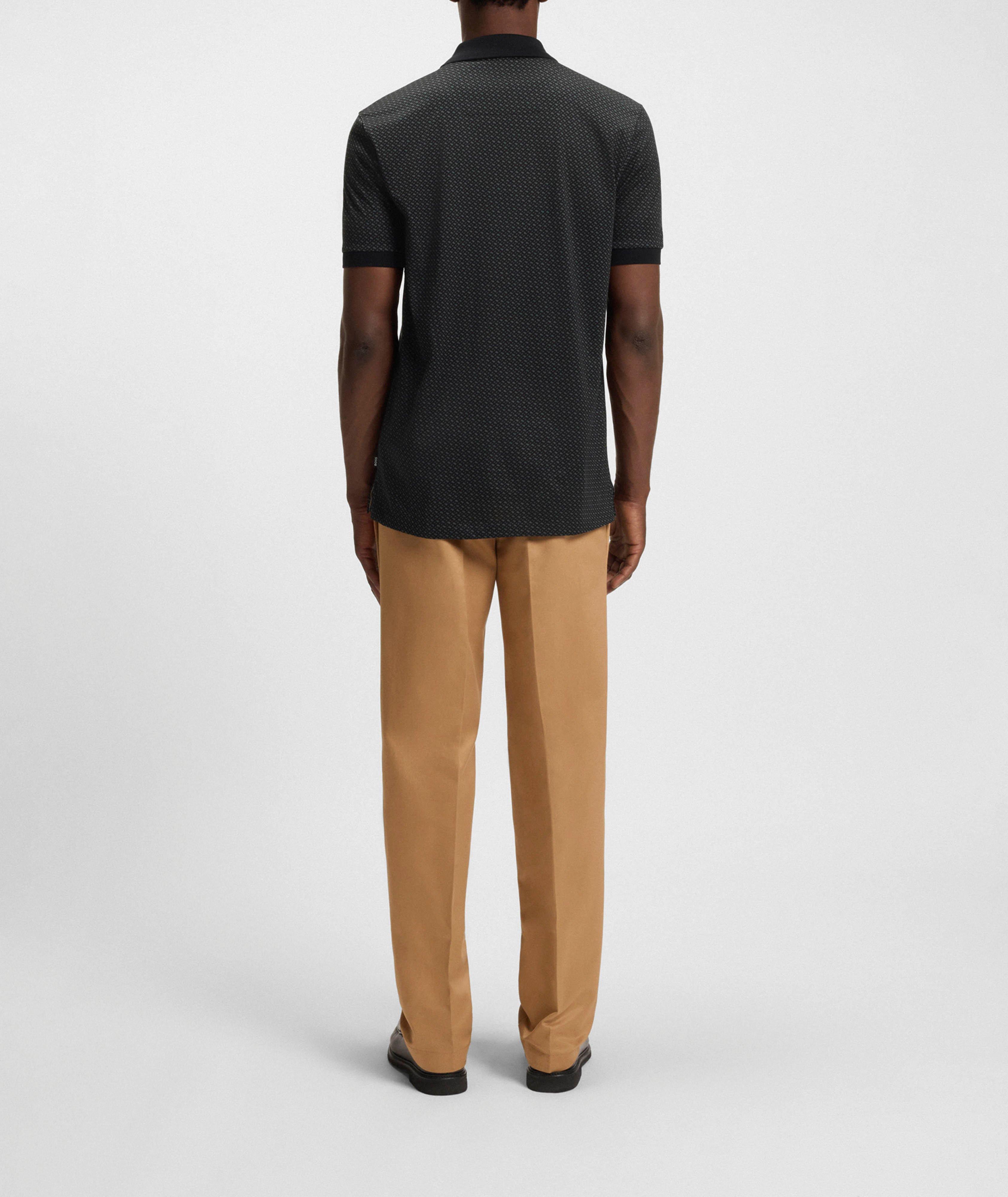 Parlay Monogram-Print Mercerized Polo  image 2