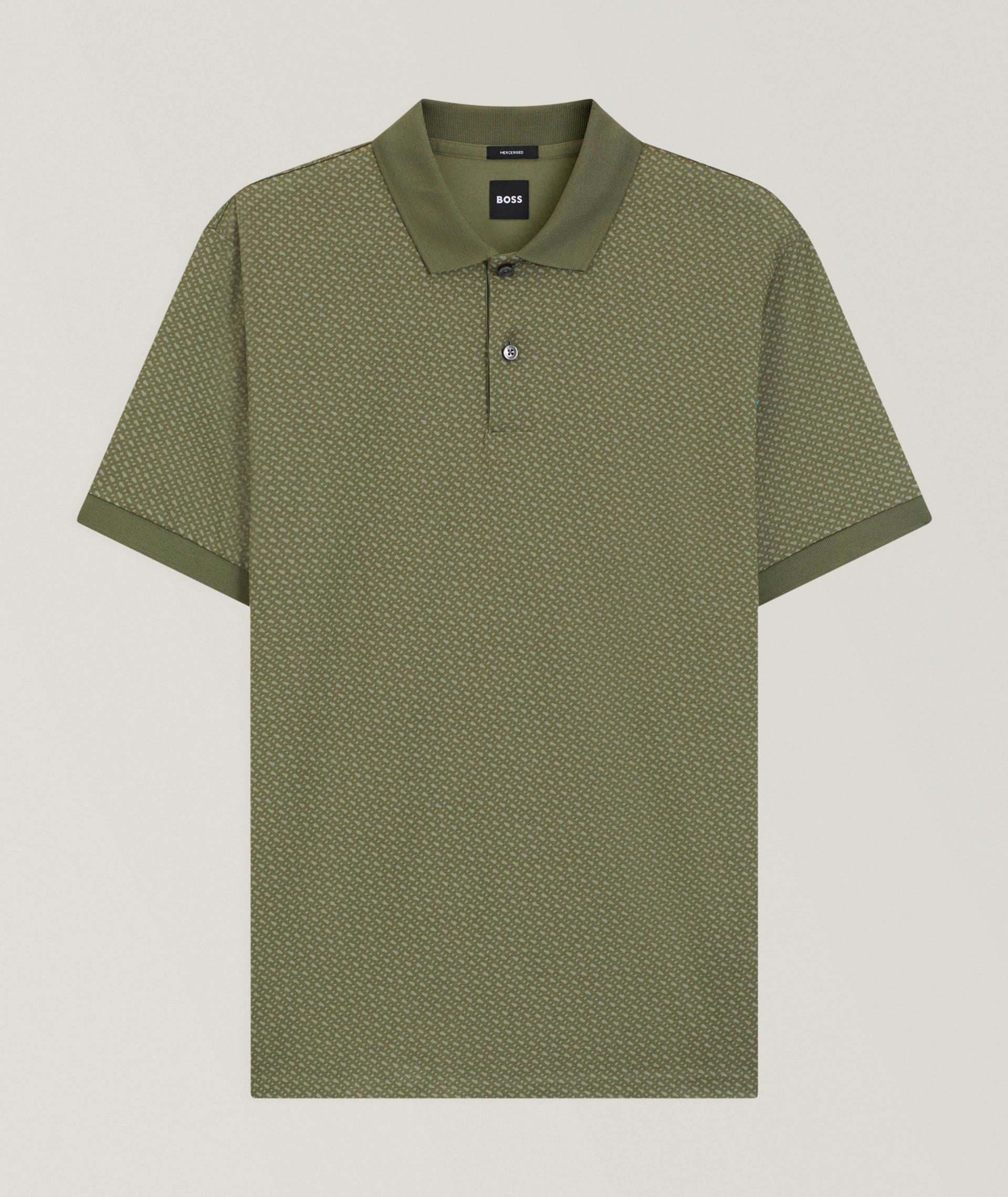 Parlay Monogram-Print Mercerized Polo image 0