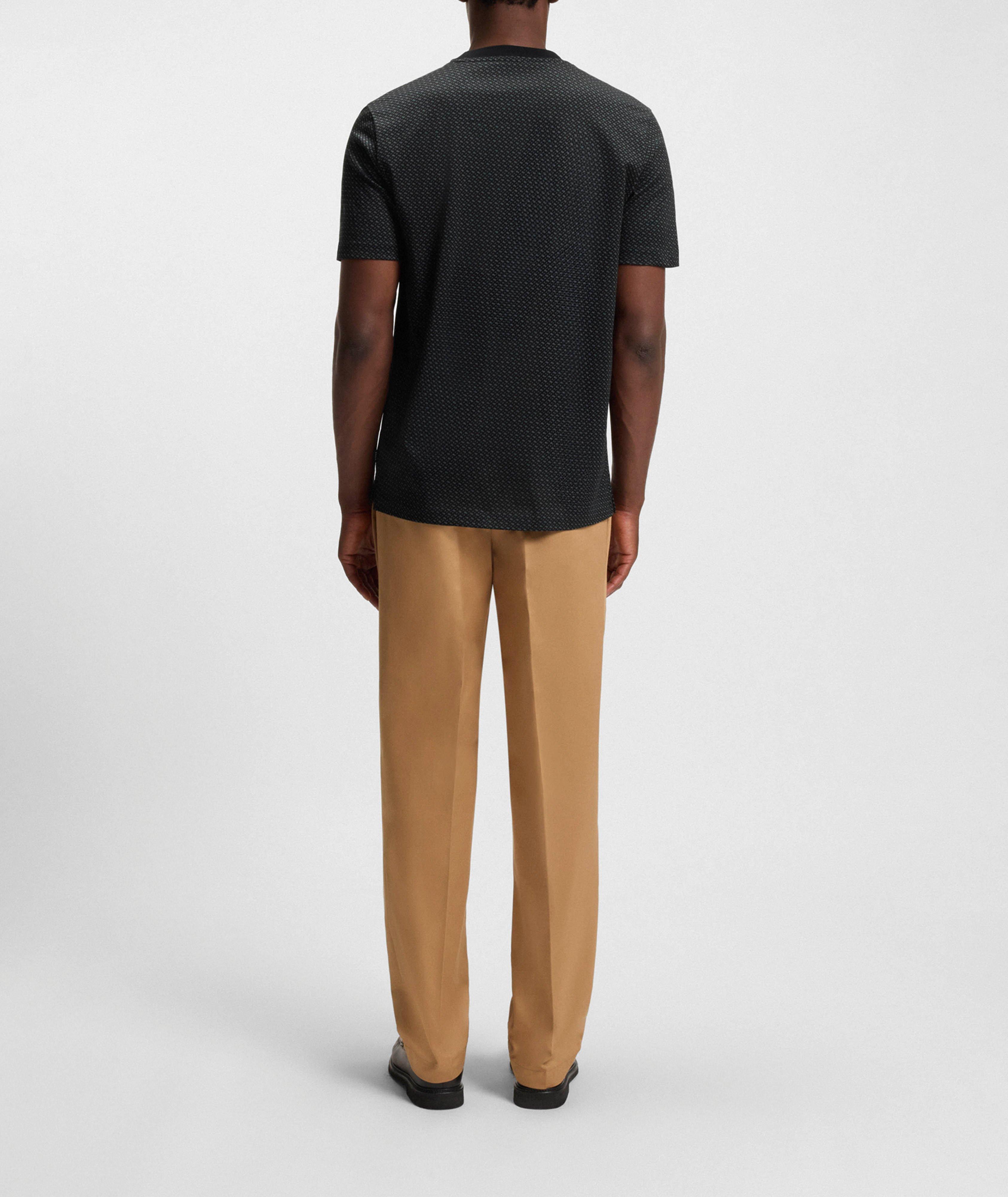 Thompson Monogram-Print Mercerized T-Shirt  image 1