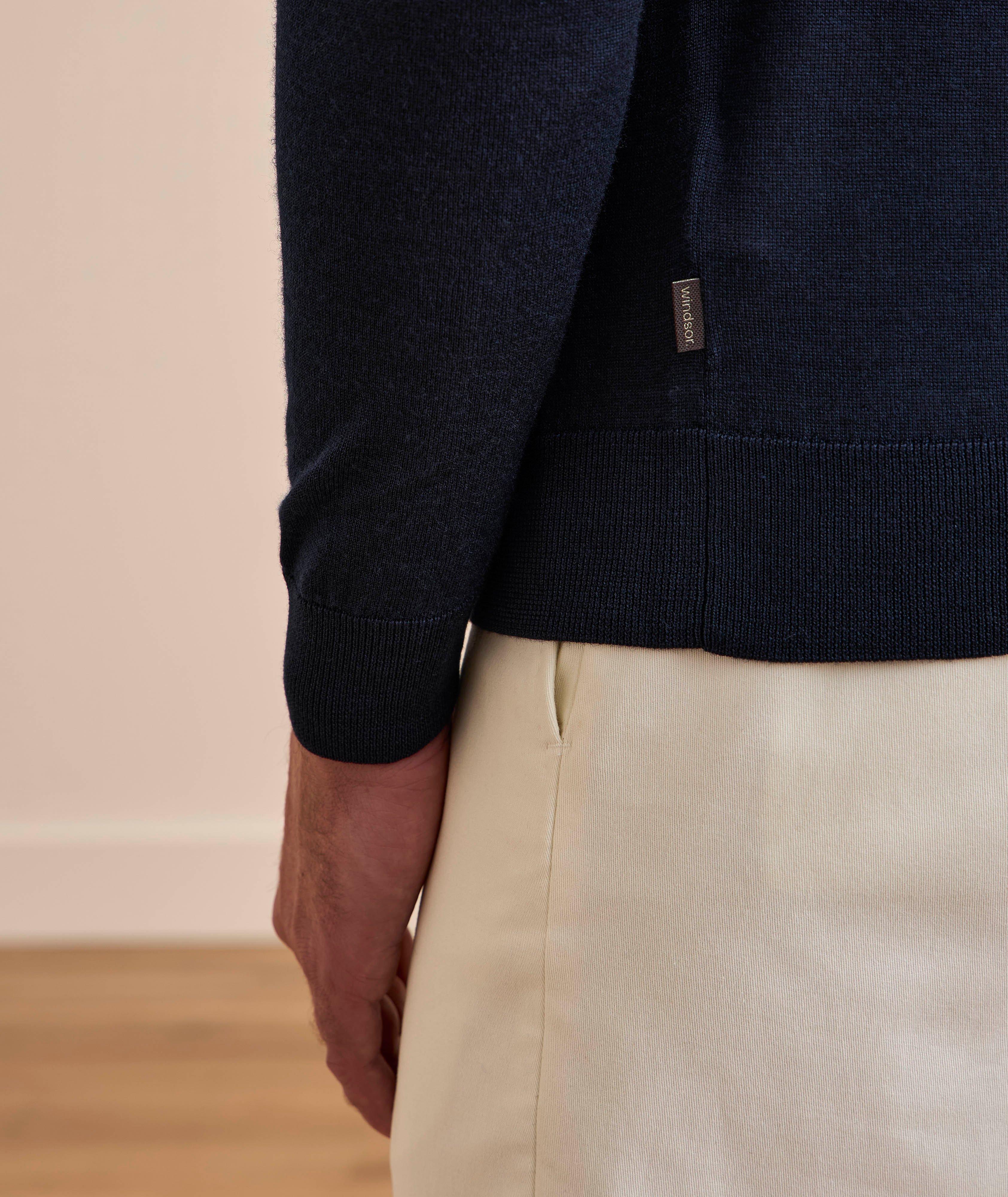 Polo en tricot de laine, soie et cachemire image 4