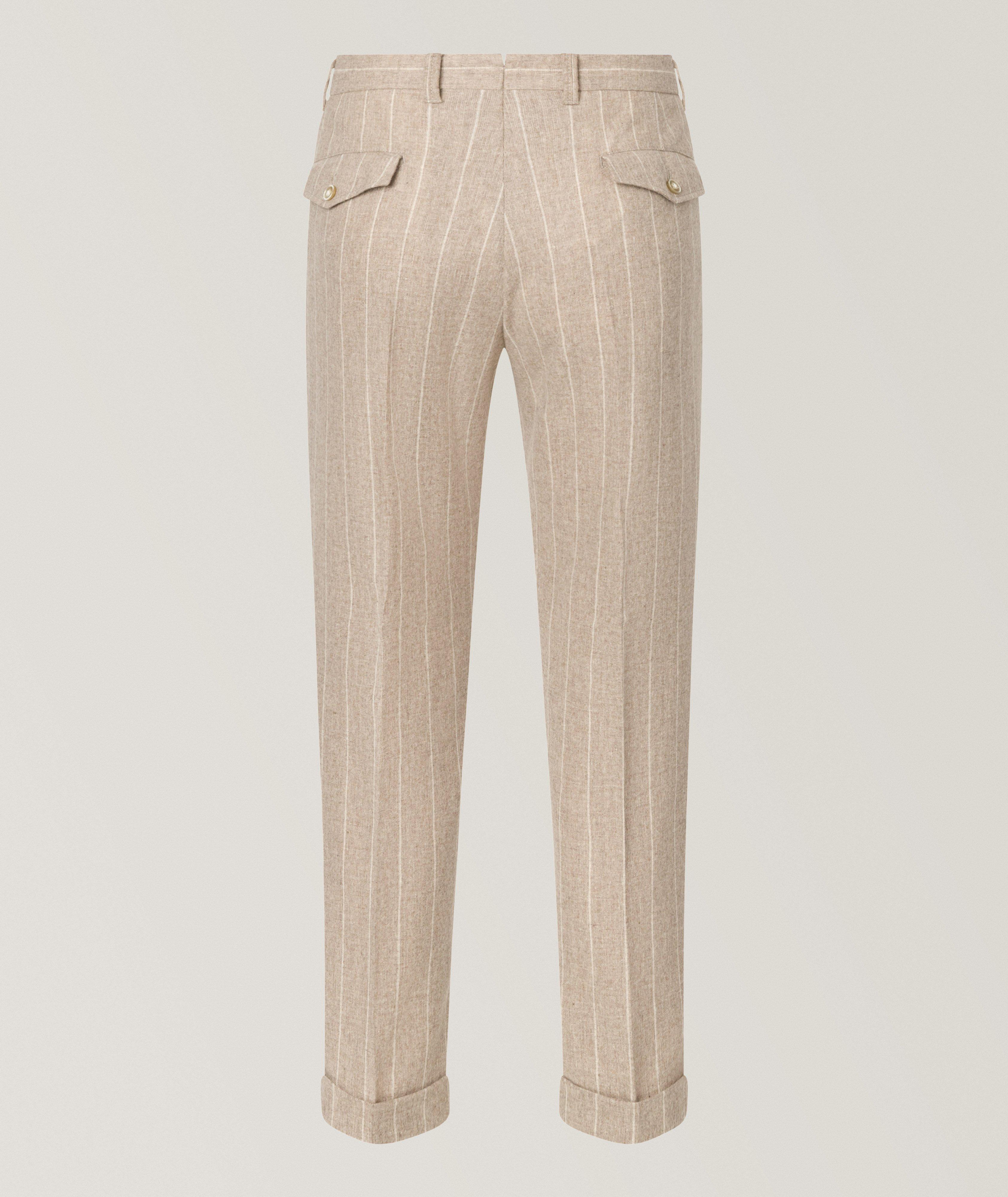 Pantalon en lainage à rayures image 1