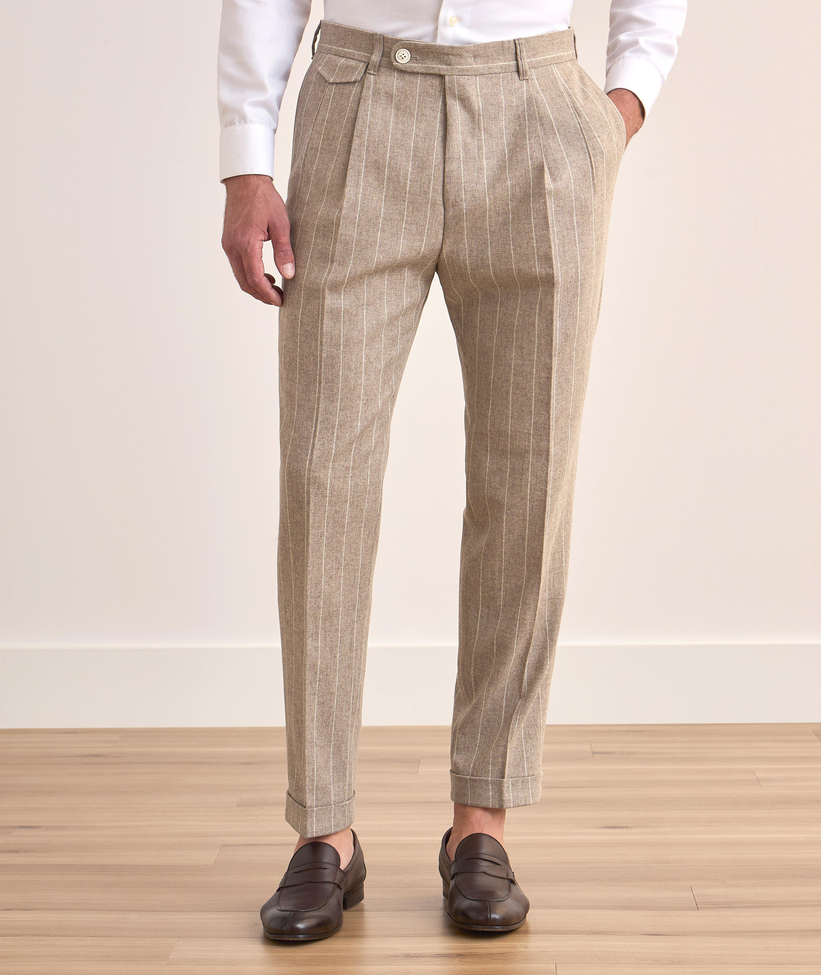 Pantalon en lainage à rayures image 2