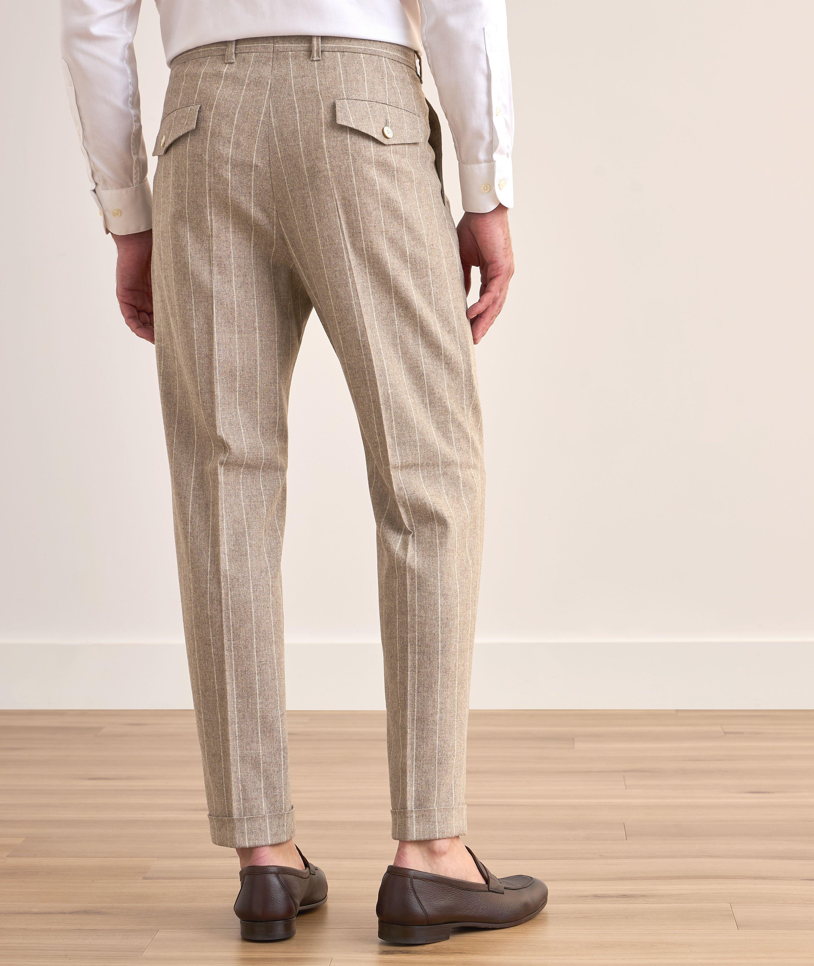 Pantalon en lainage à rayures image 3