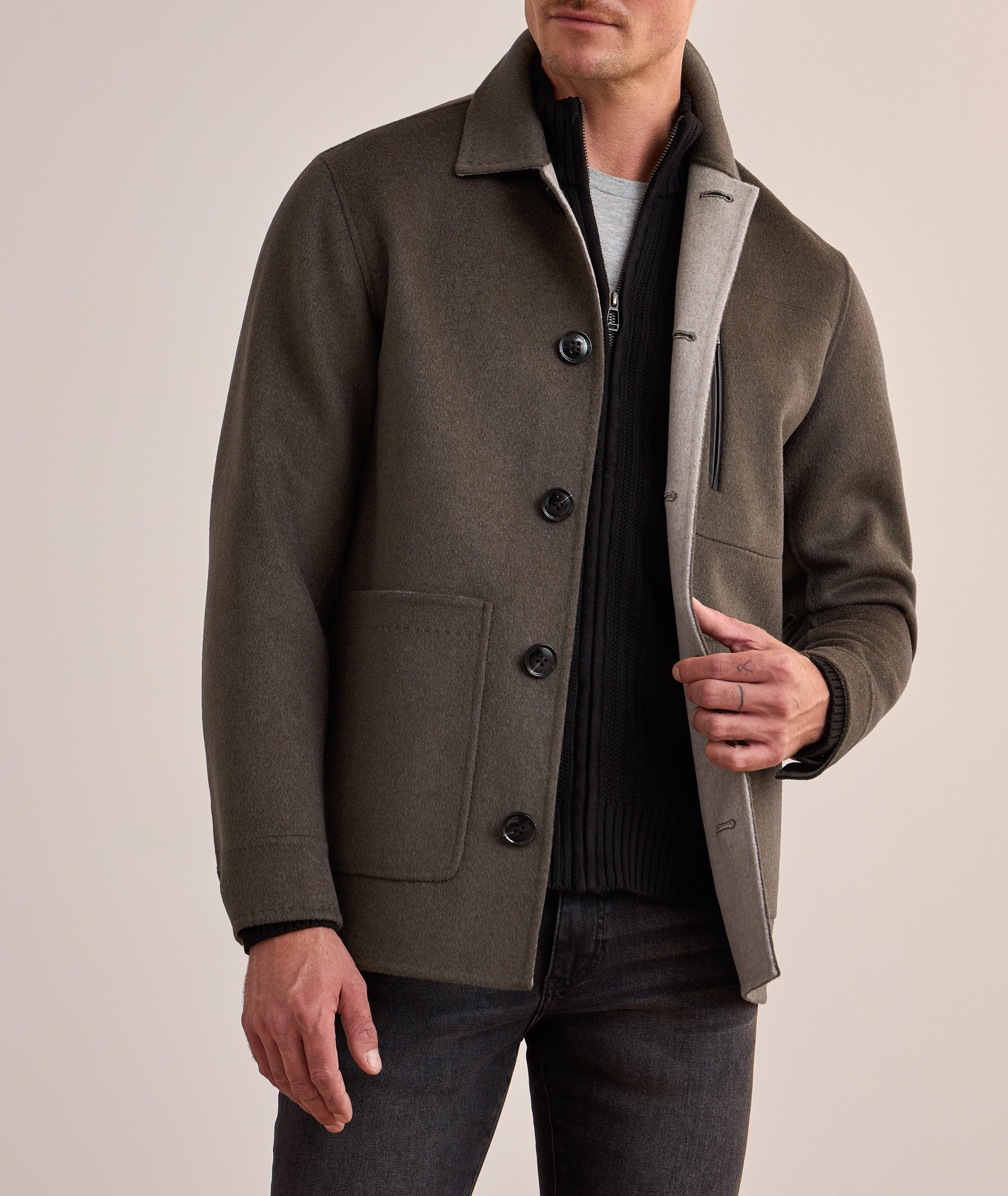 Blazer de style ouvrier en laine double face image 1