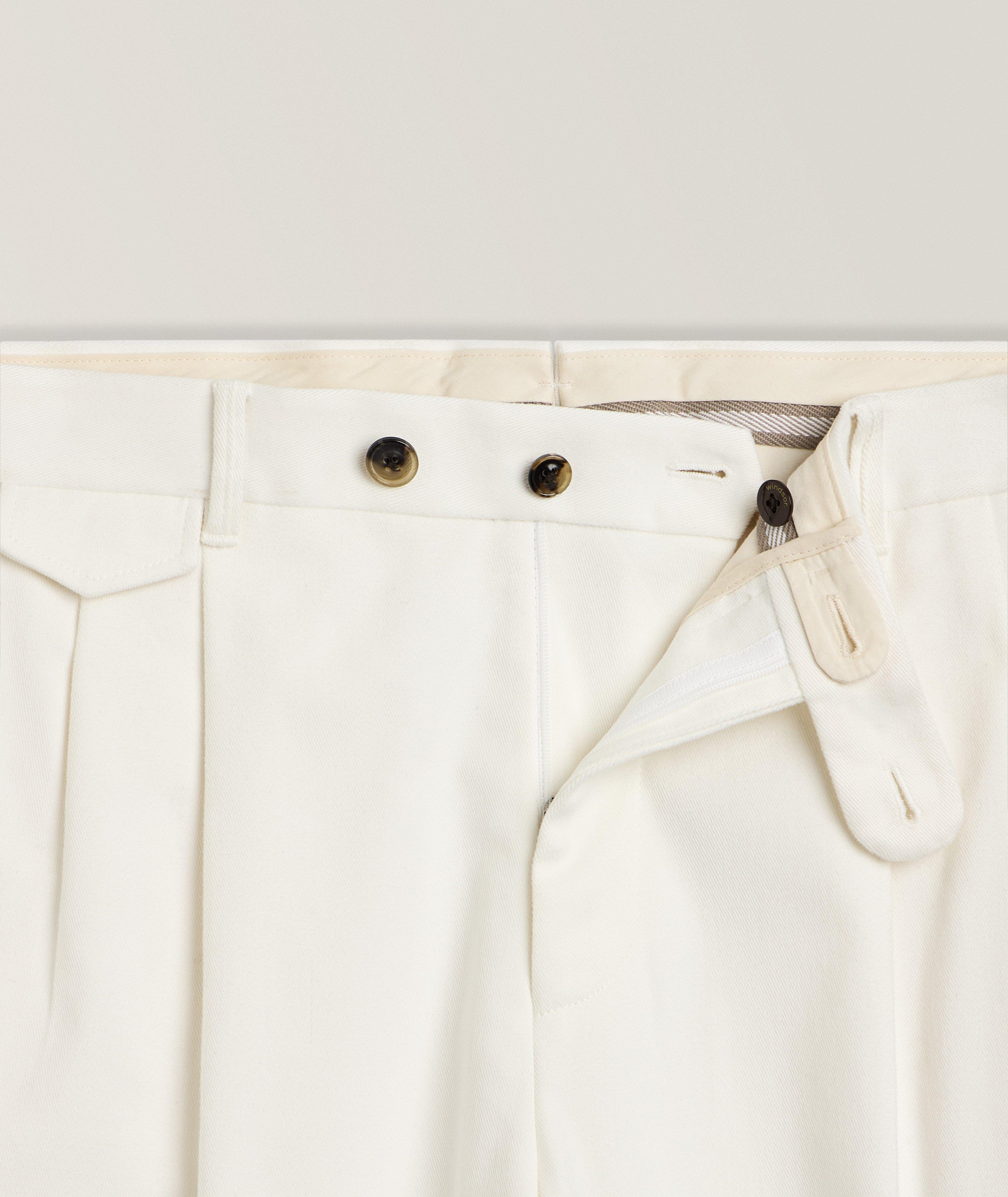 Cropped Stretch-Cotton Tapered Pants image 4