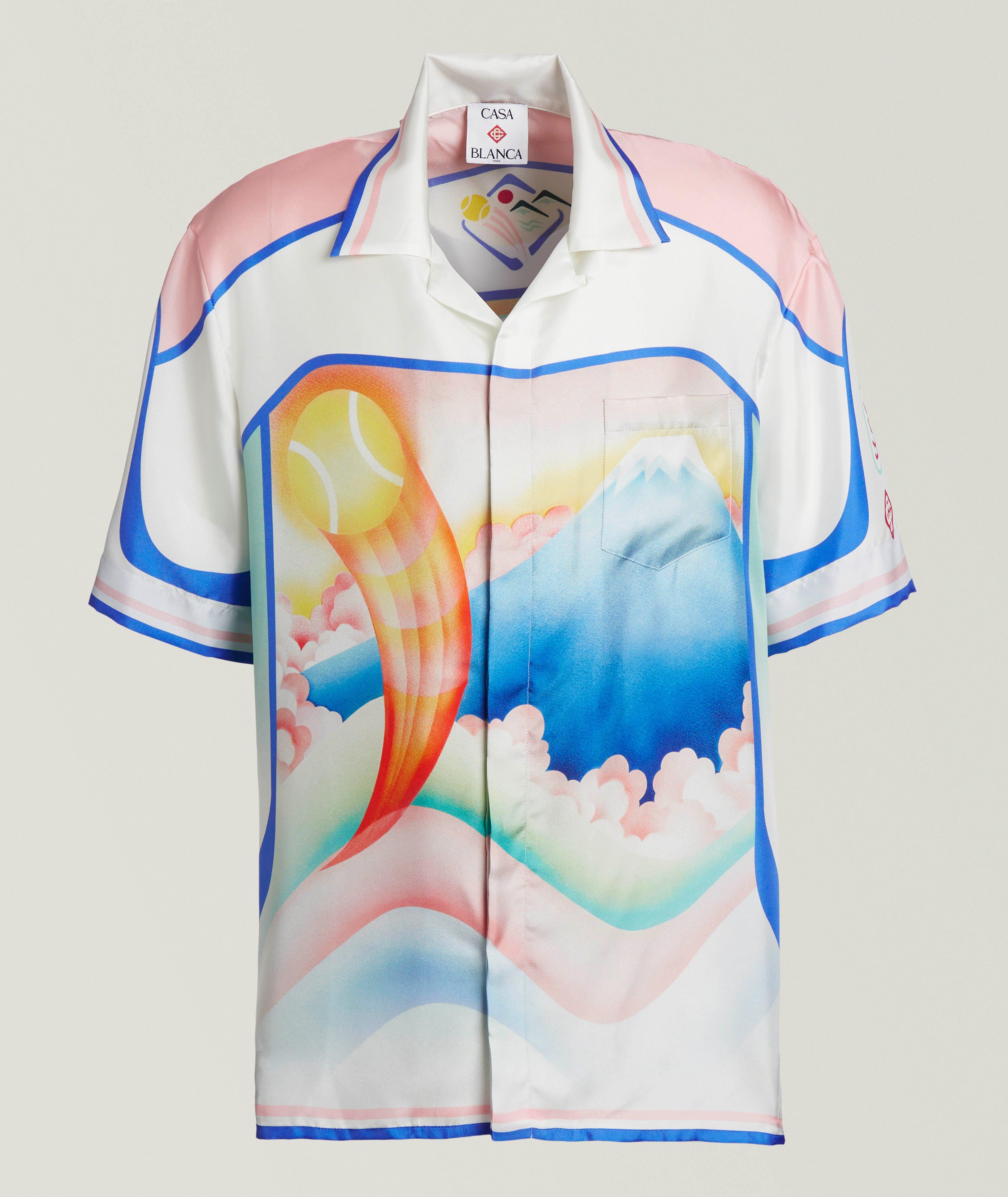 Chemise en soie à col cubain image 0