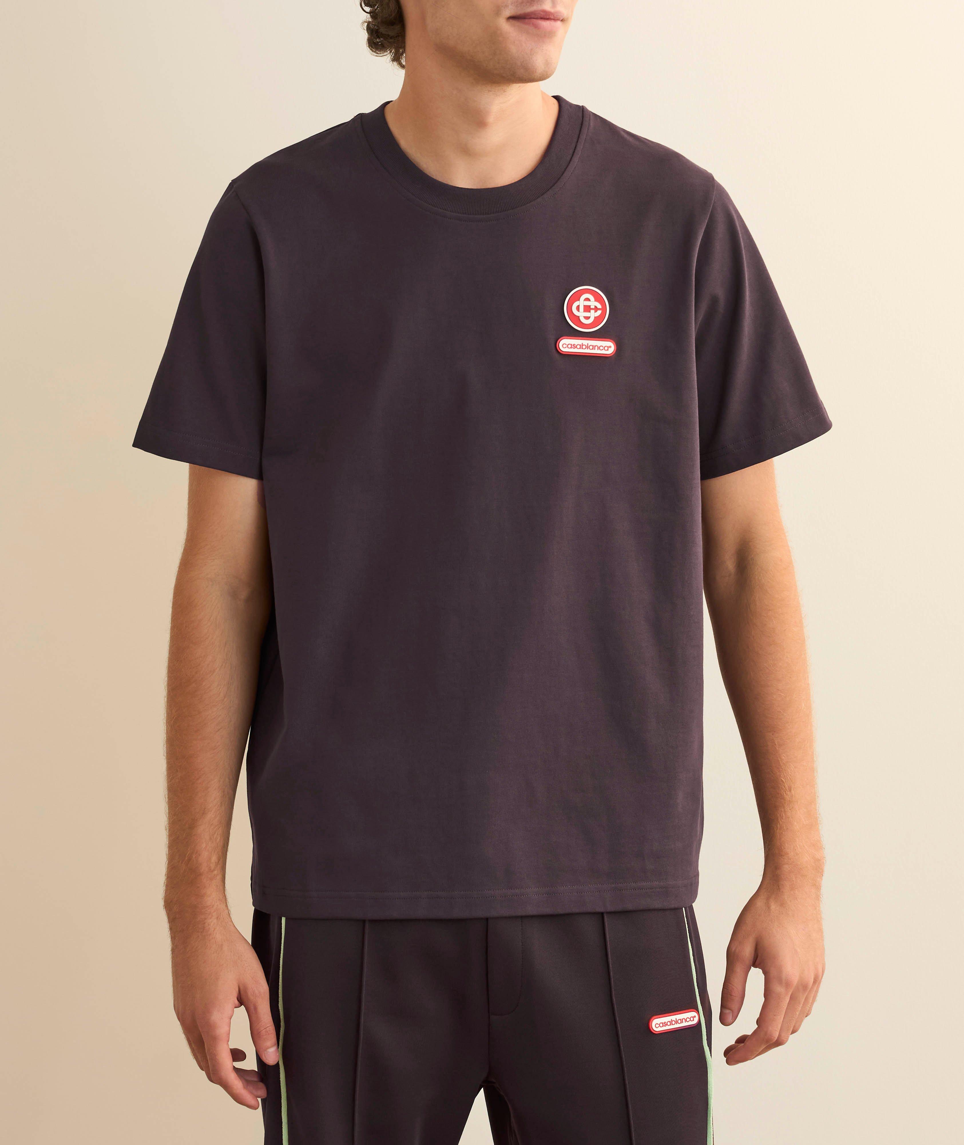 T-shirt en coton à écusson logo image 1