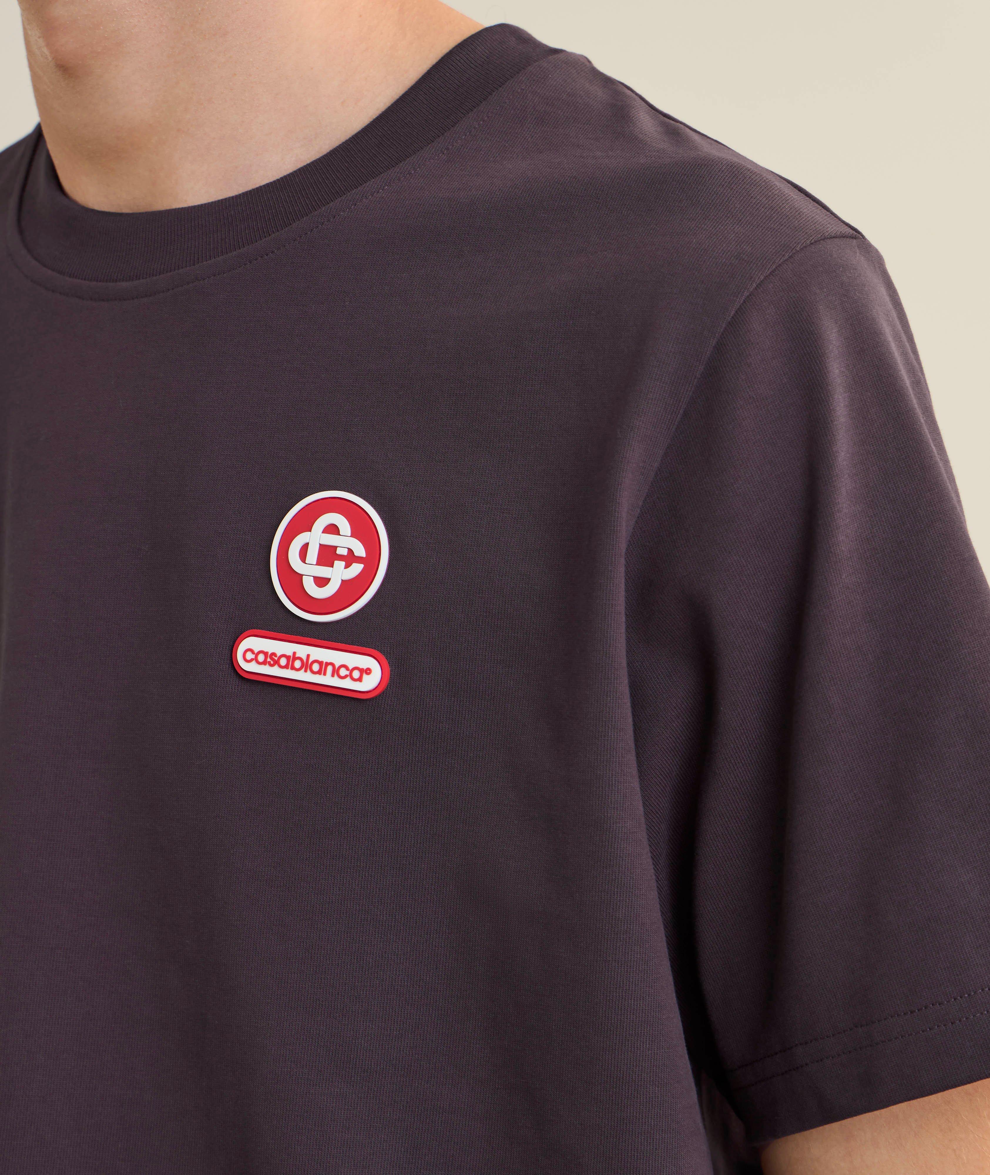 T-shirt en coton à écusson logo image 3