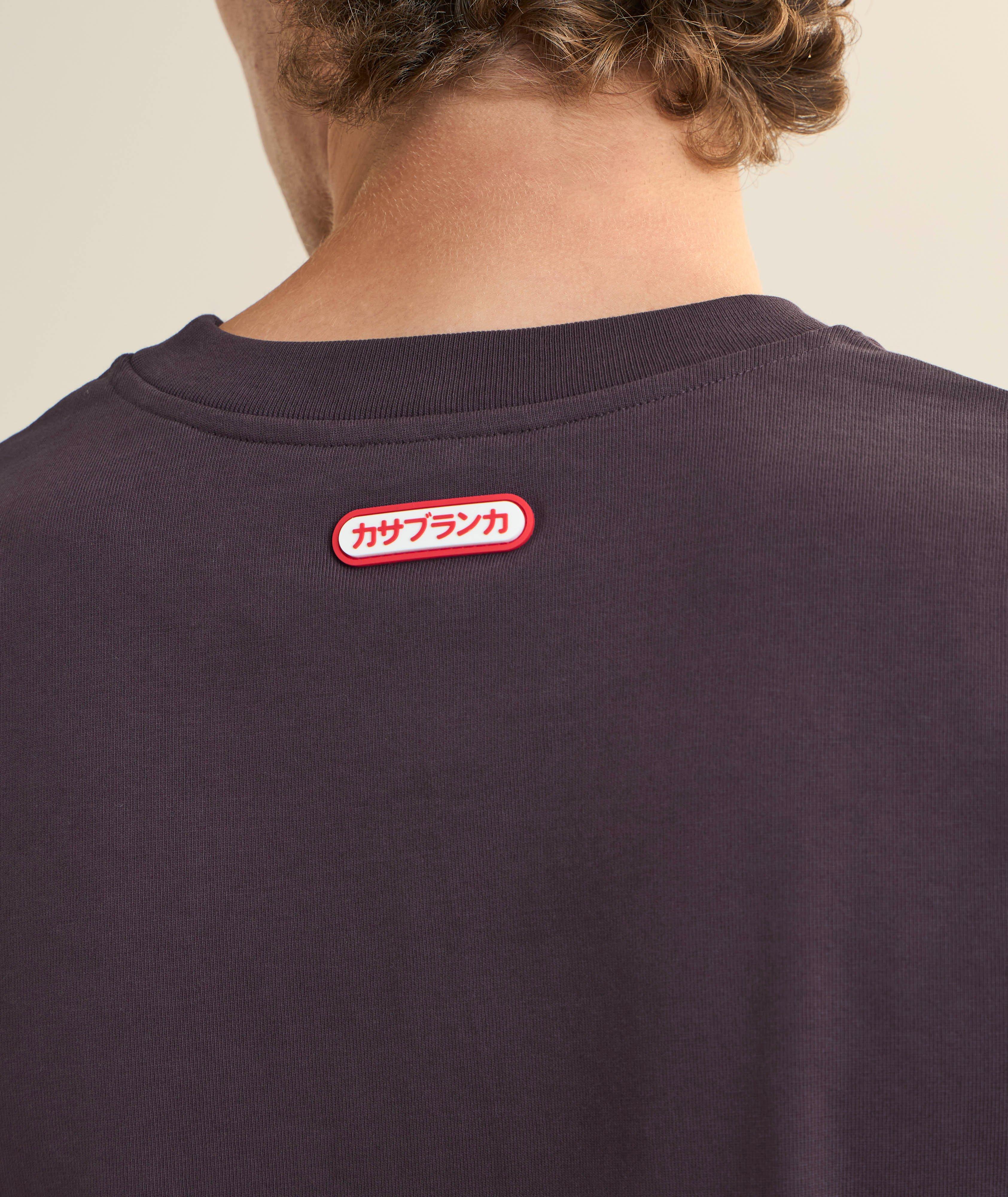 T-shirt en coton à écusson logo image 4
