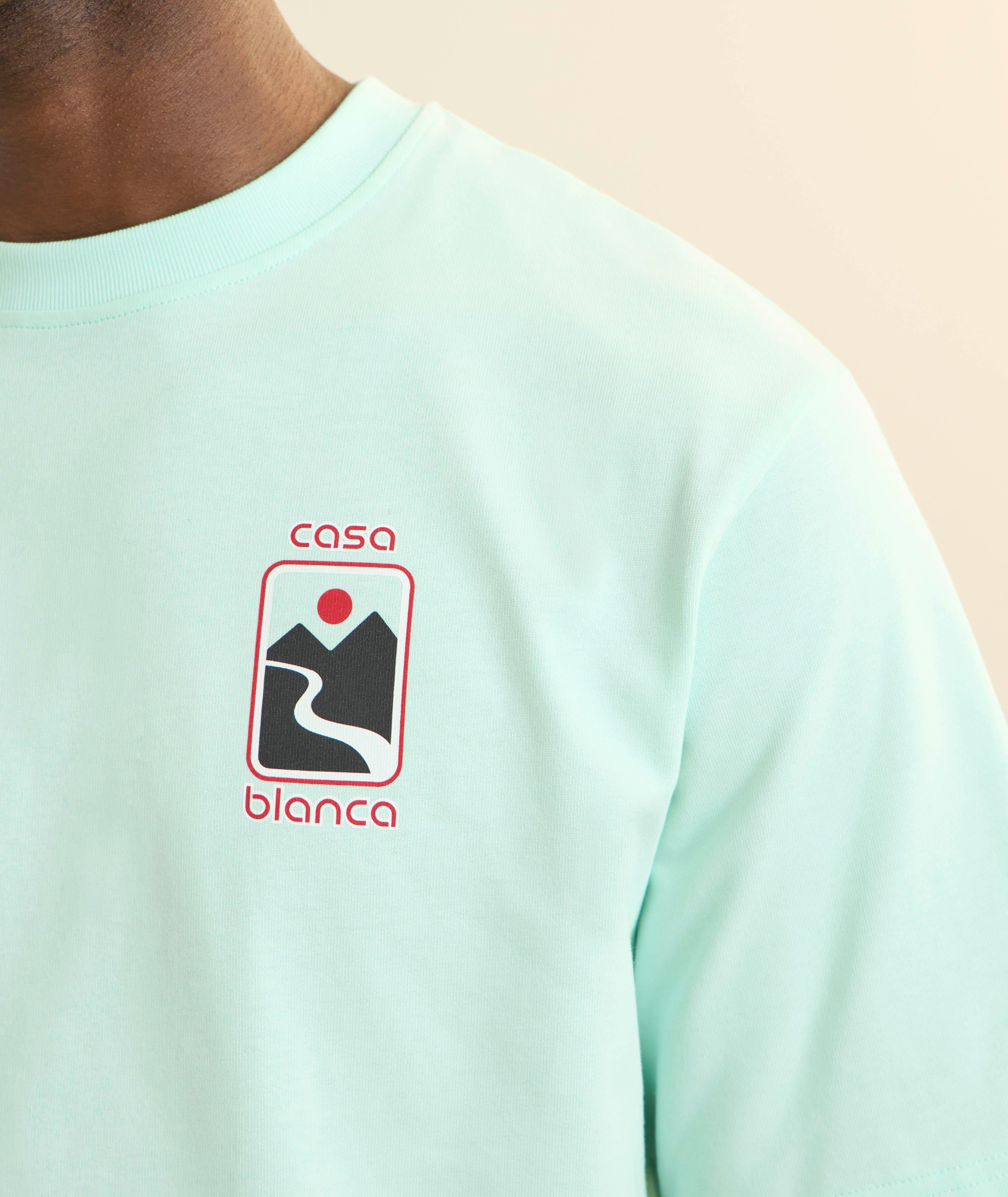 【関税込み】CASABLANCA Sunset Valley T-Shirt CASABLANCA Sunset Valley Printed Organic Cotton-Jersey T