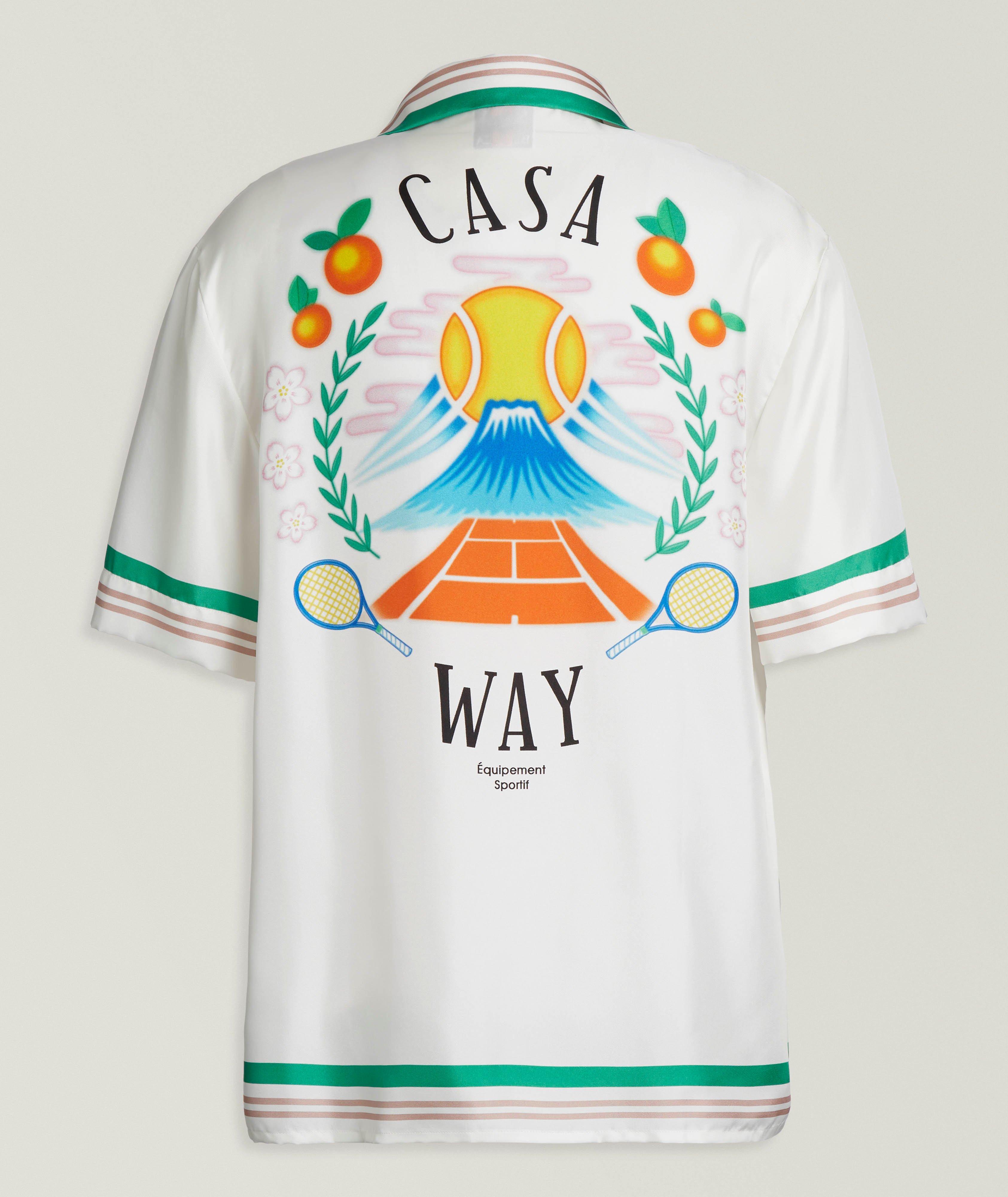 Chemise Casa Way en soie à col cubain image 1