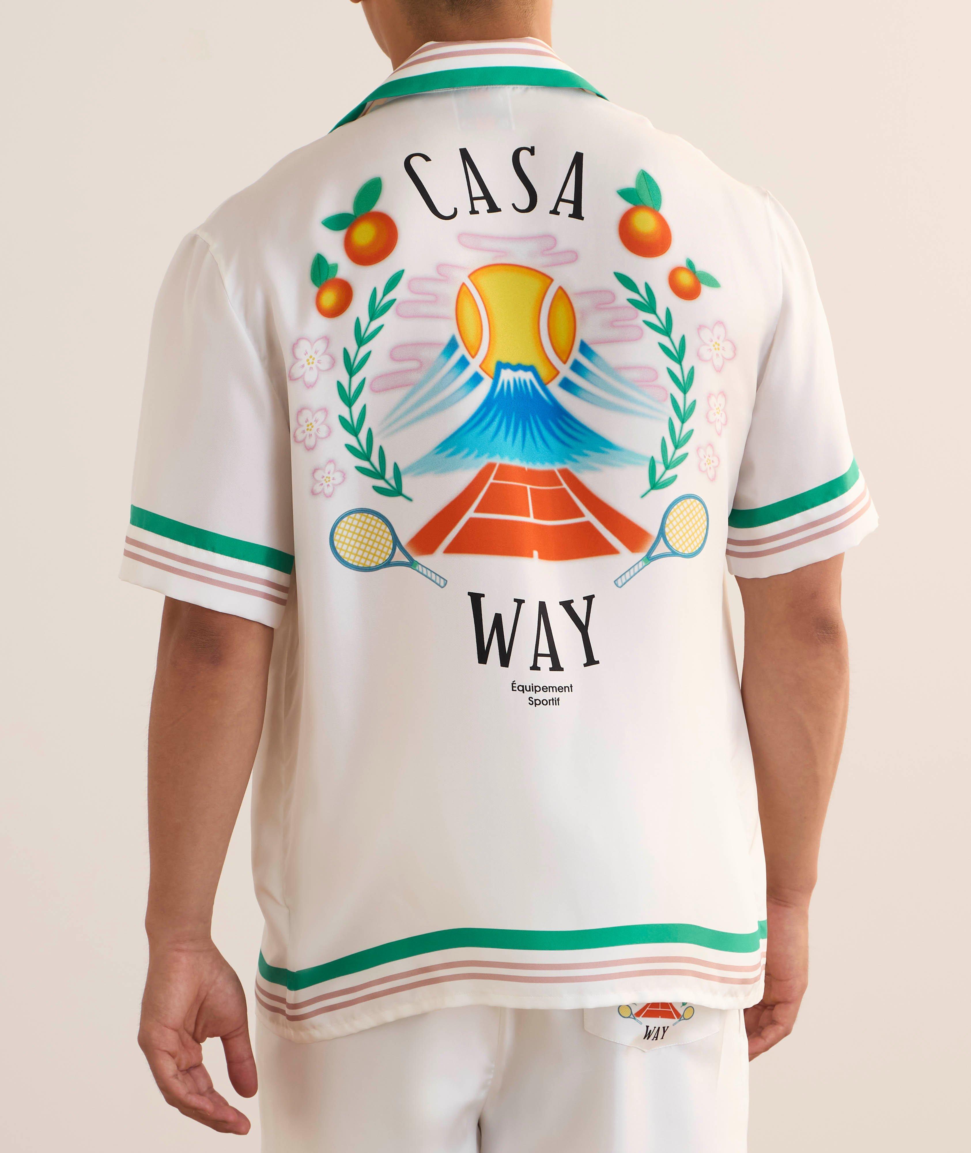 Chemise Casa Way en soie à col cubain image 3