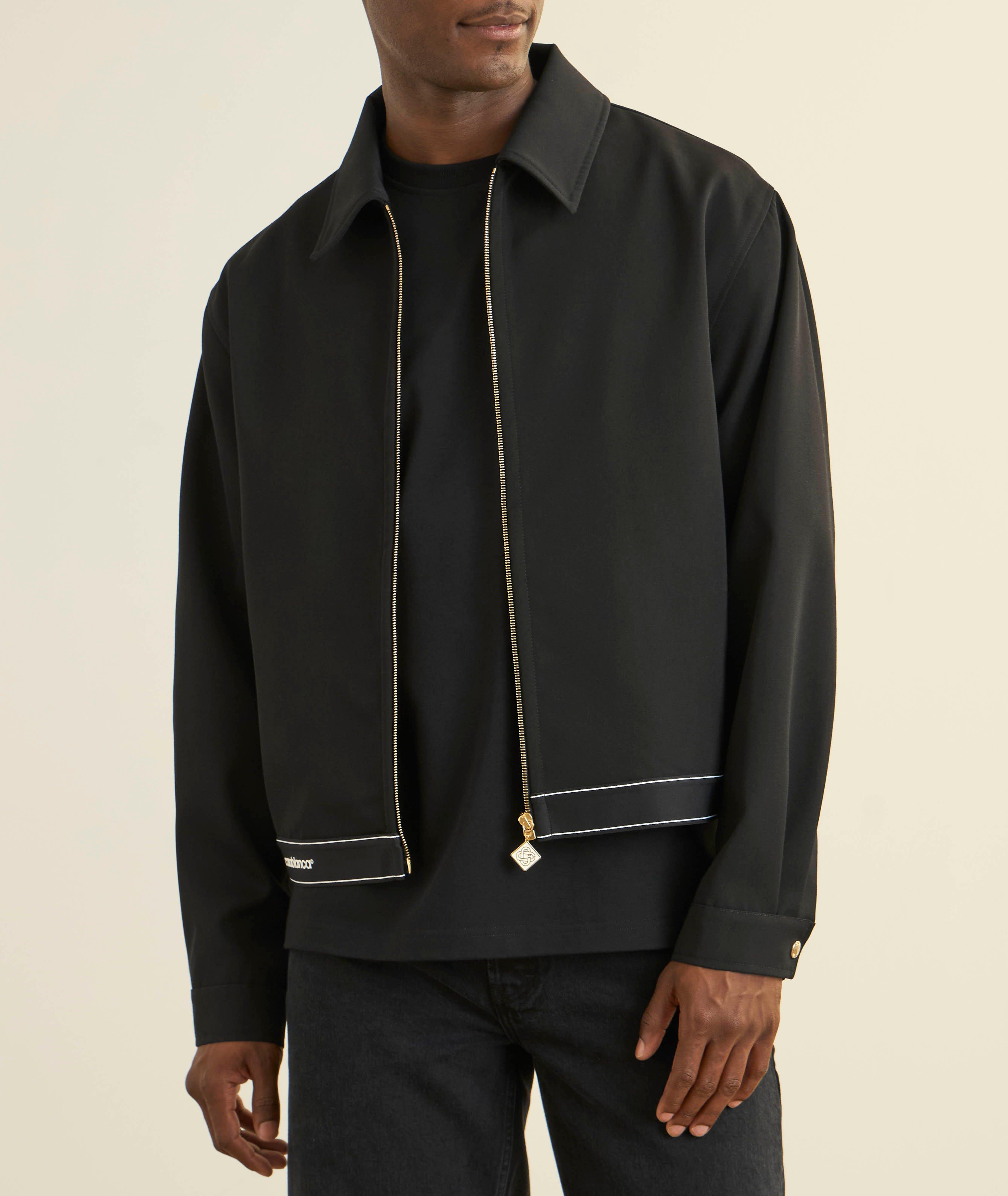 Blouson en laine avec logo image 1
