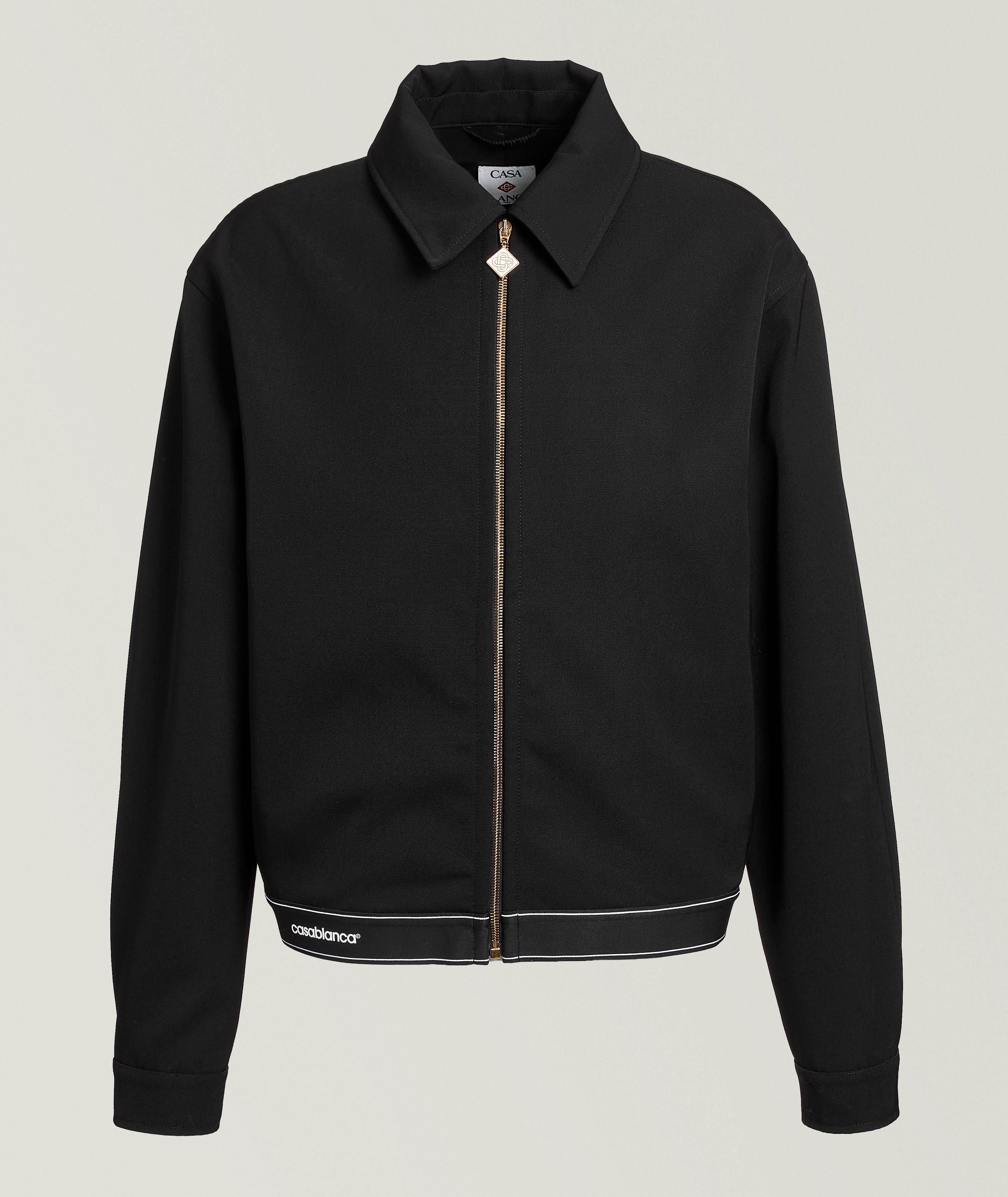 Blouson en laine avec logo image 0