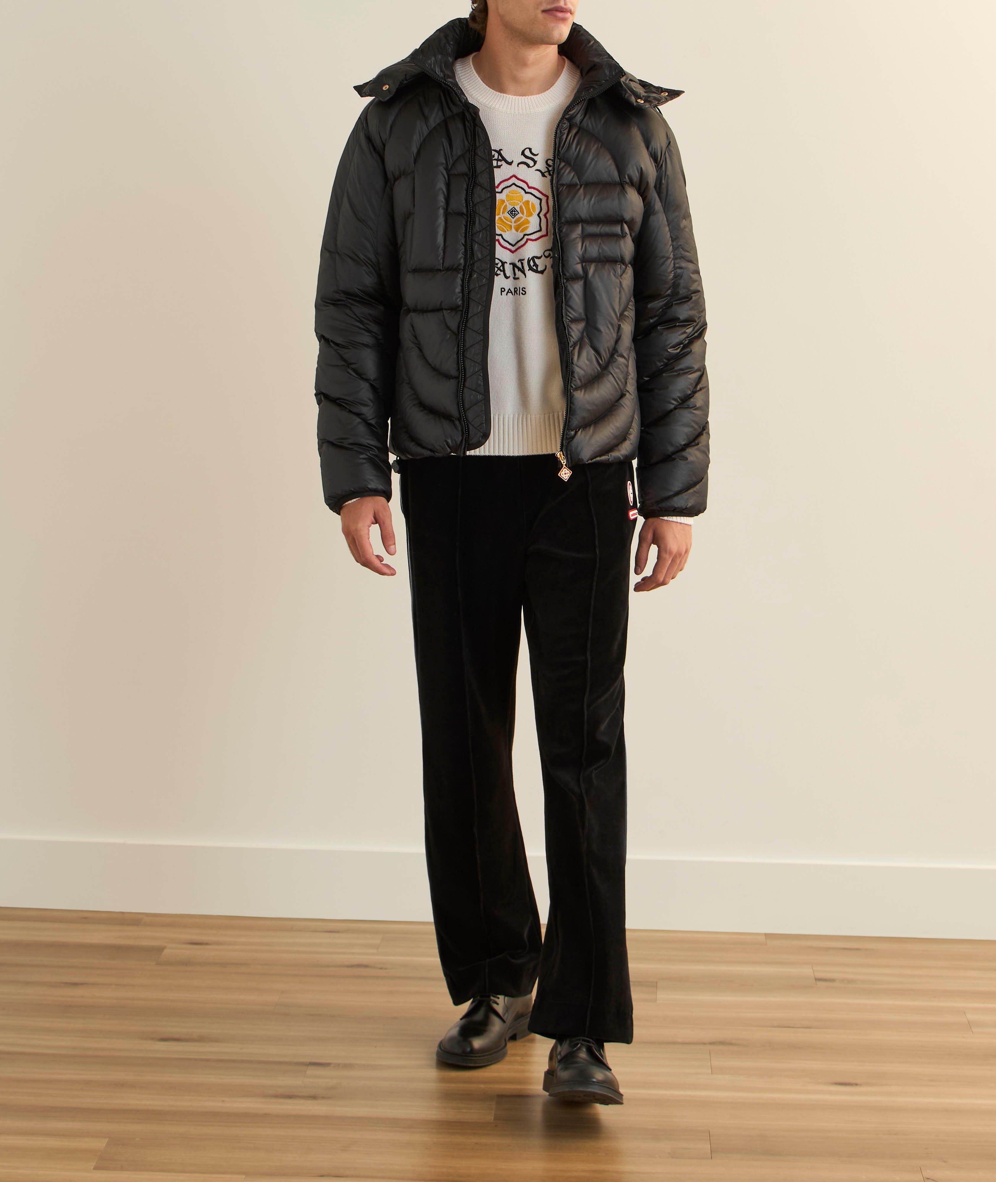 Pantalon de survêtement en velours à passepoil dégradé image 5