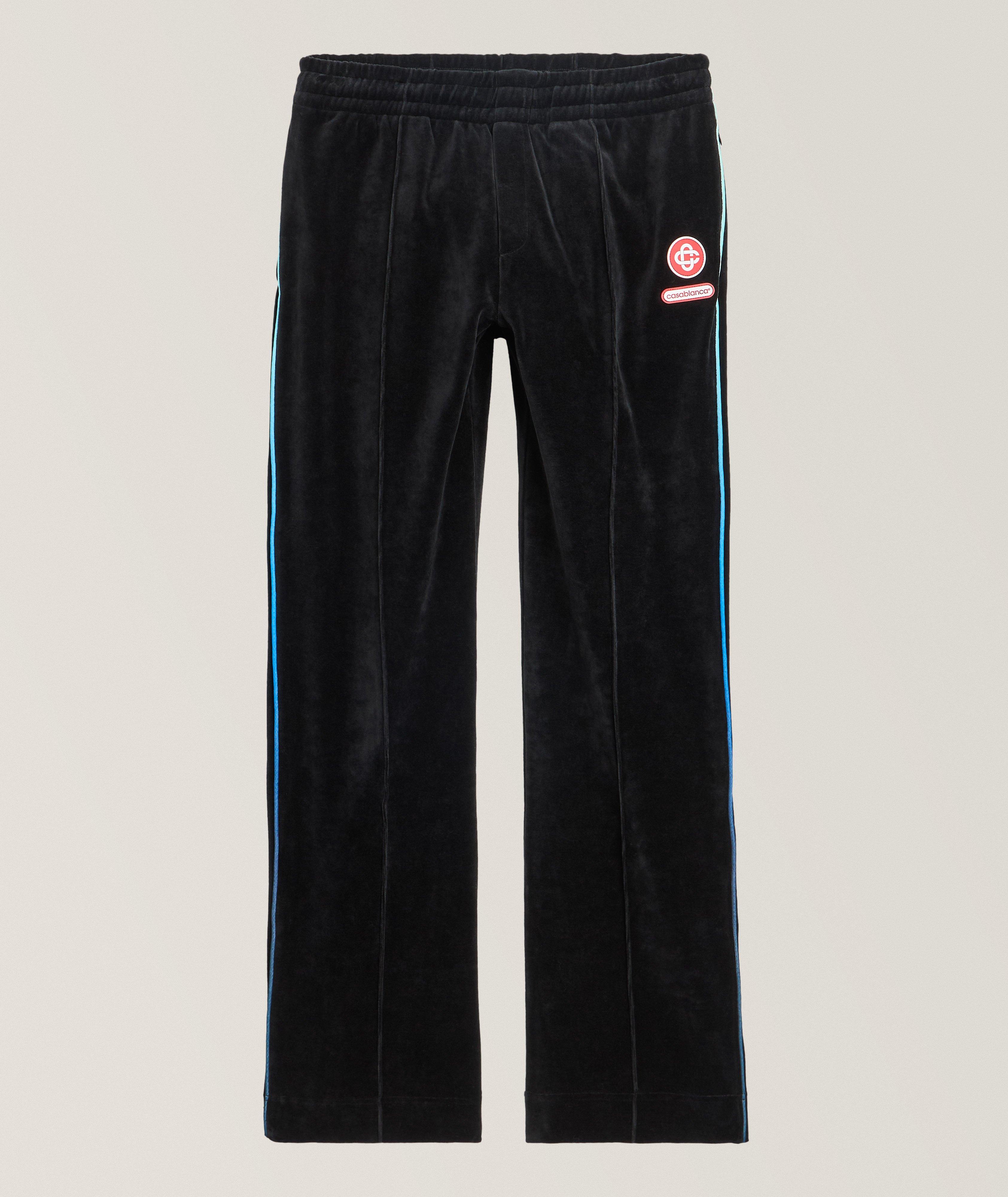 Pantalon de survêtement en velours à passepoil dégradé image 0