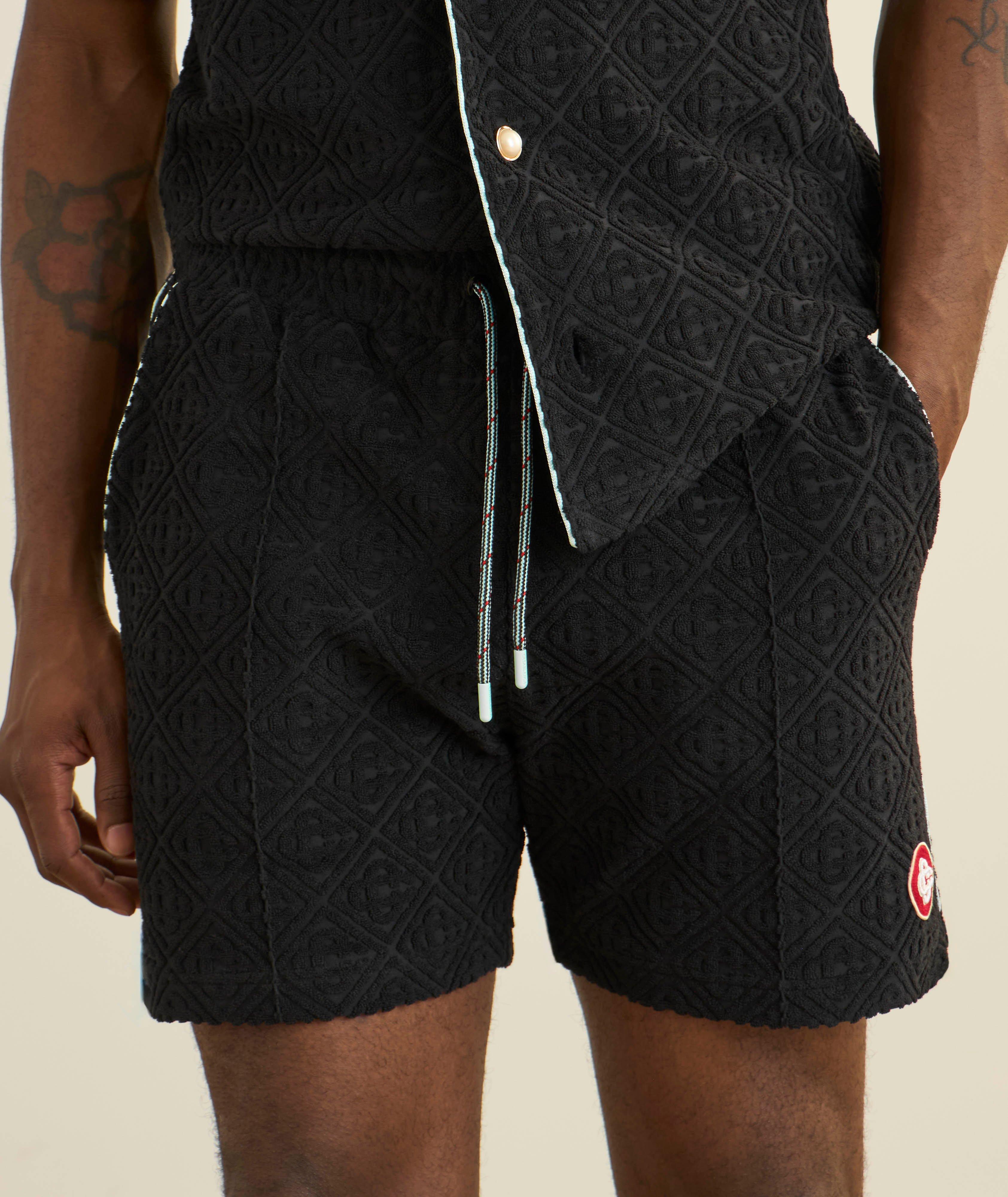 Short en tissu éponge à motif de logos image 1
