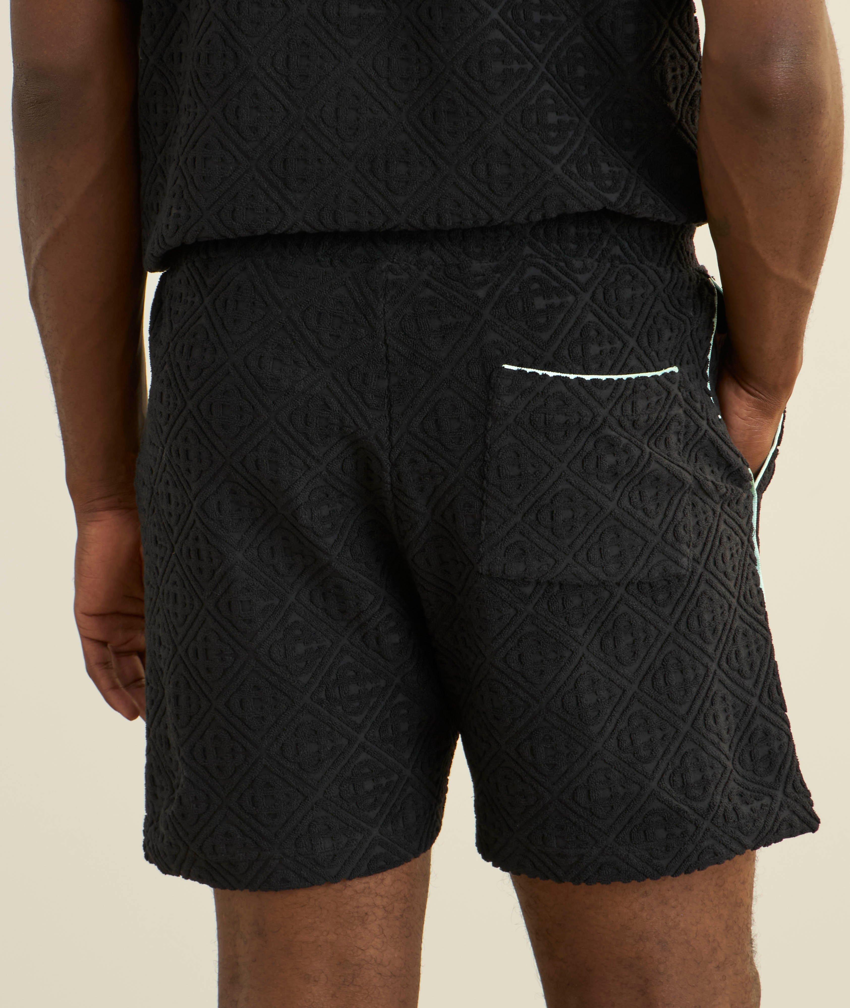 Short en tissu éponge à motif de logos image 2
