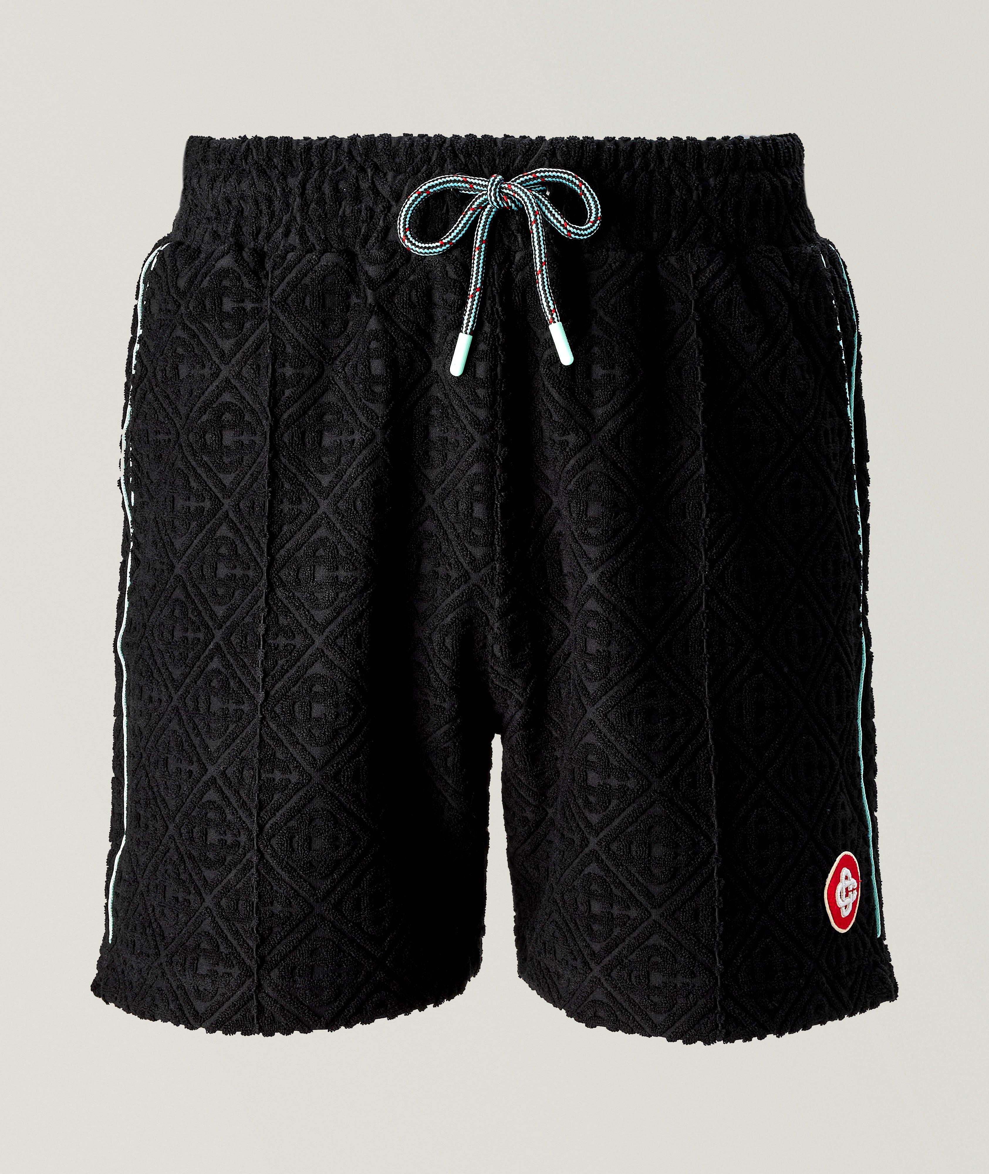 Short en tissu éponge à motif de logos image 0