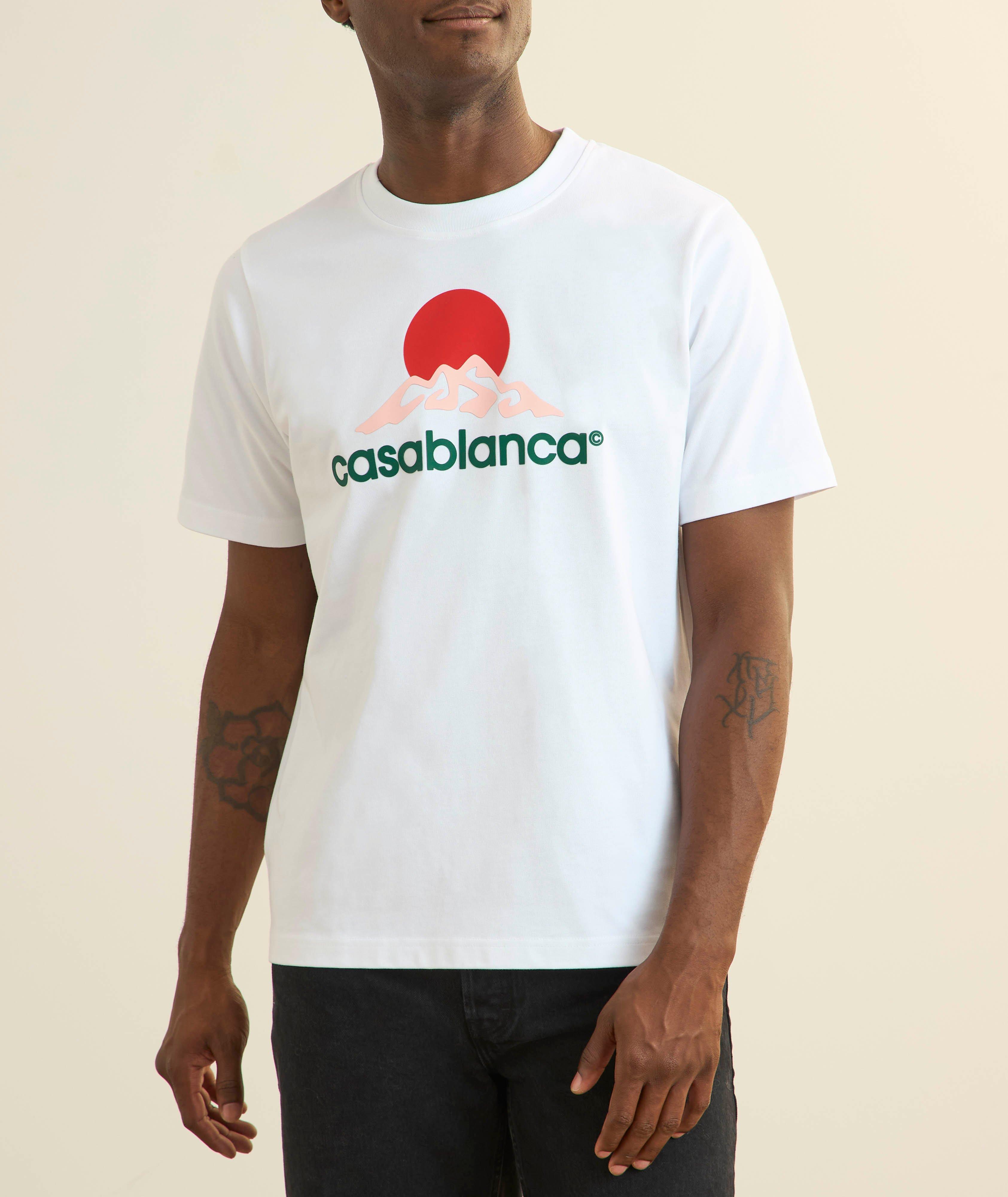 【関税込み】Casablanca ホワイト Montagne Tシャツ Casablanca: ホワイト Montagne Tシャツ | SSENSE 日本