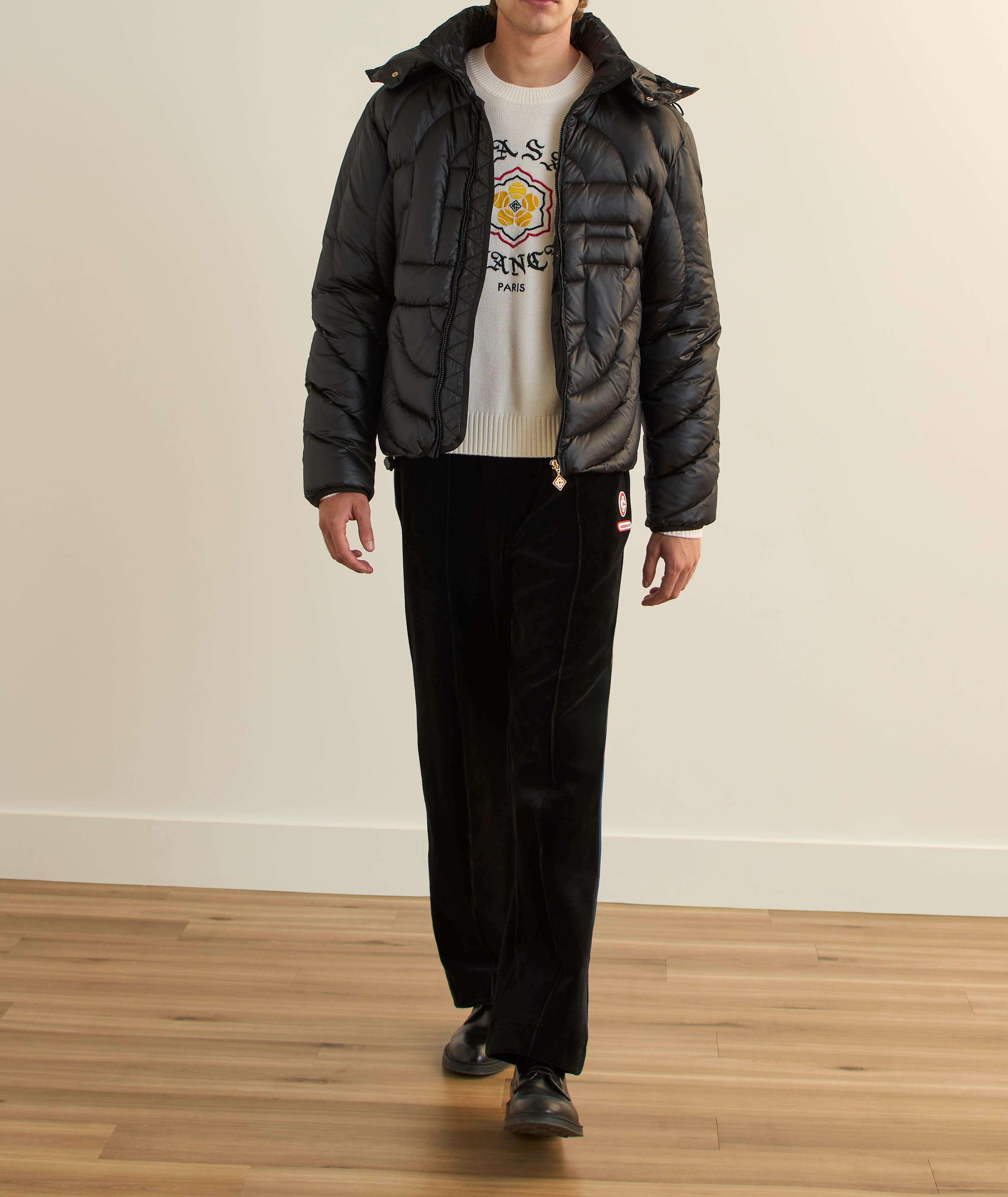 Embroidered Emblem Merino Wool Sweater image 4