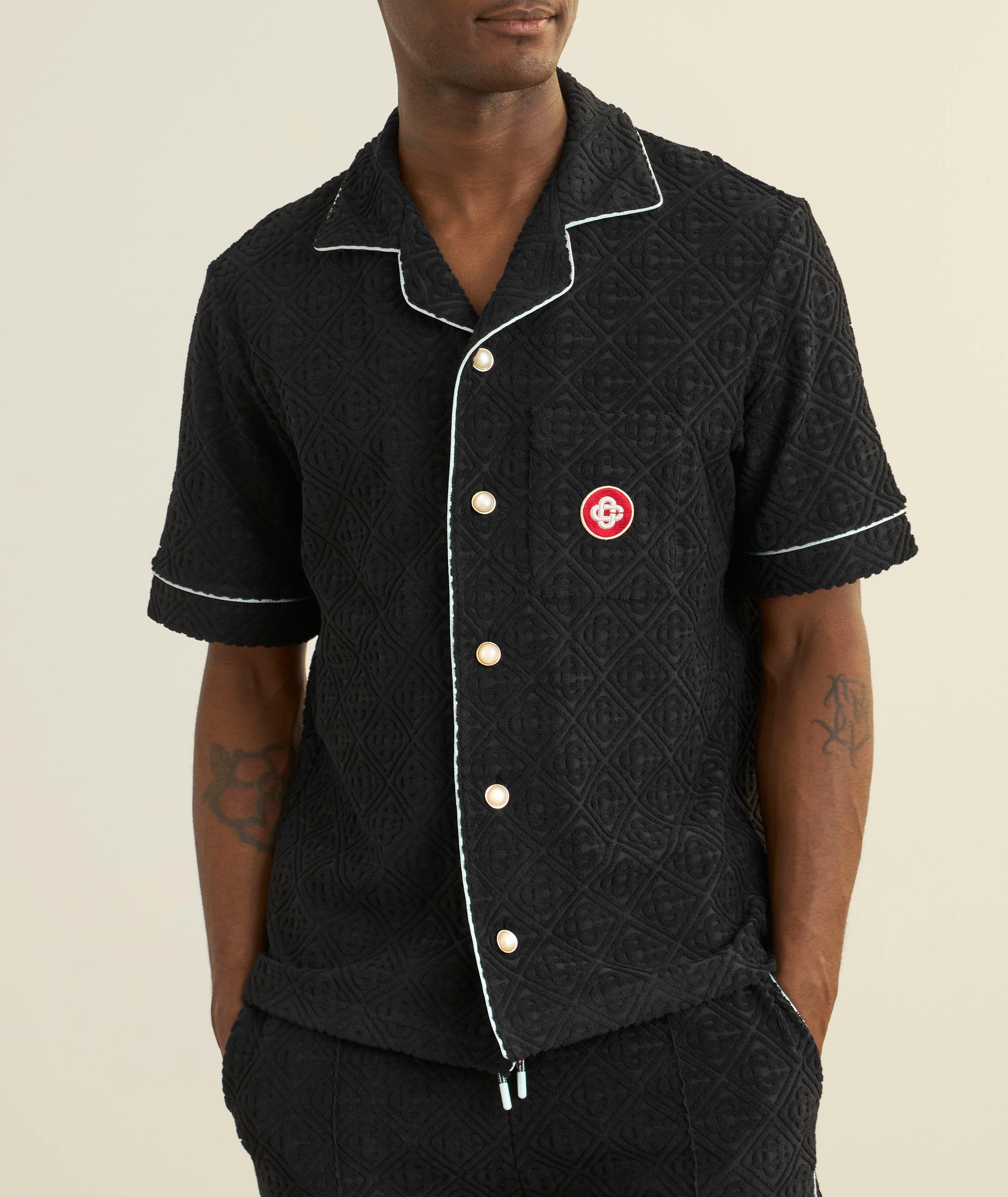 Casablanca　シャツ Casablanca Tee for Men T-Shirt Football Shirt in Black