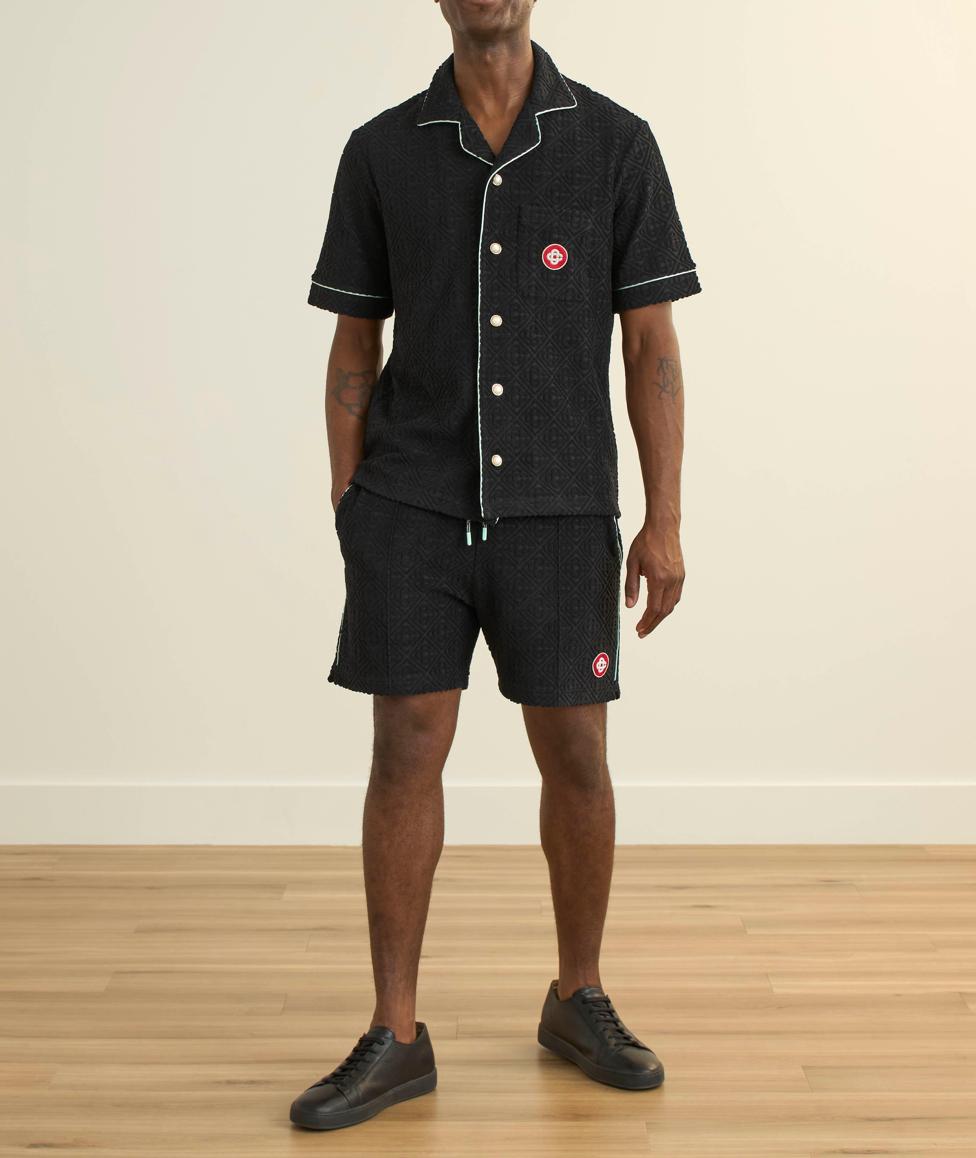 Chemise en tissu éponge à col cranté image 5