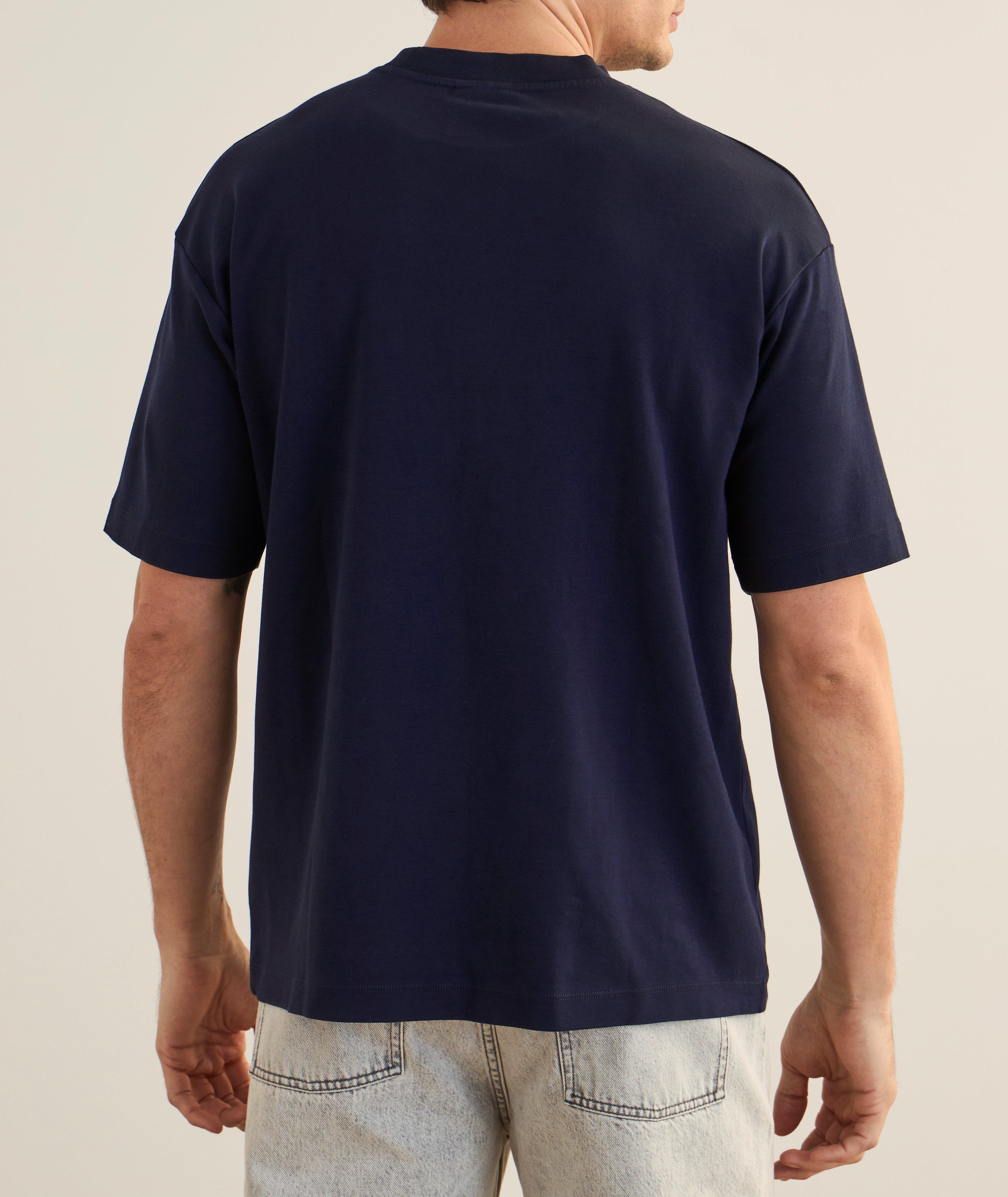 Poodle-Print Cotton Crewneck T-Shirt image 2