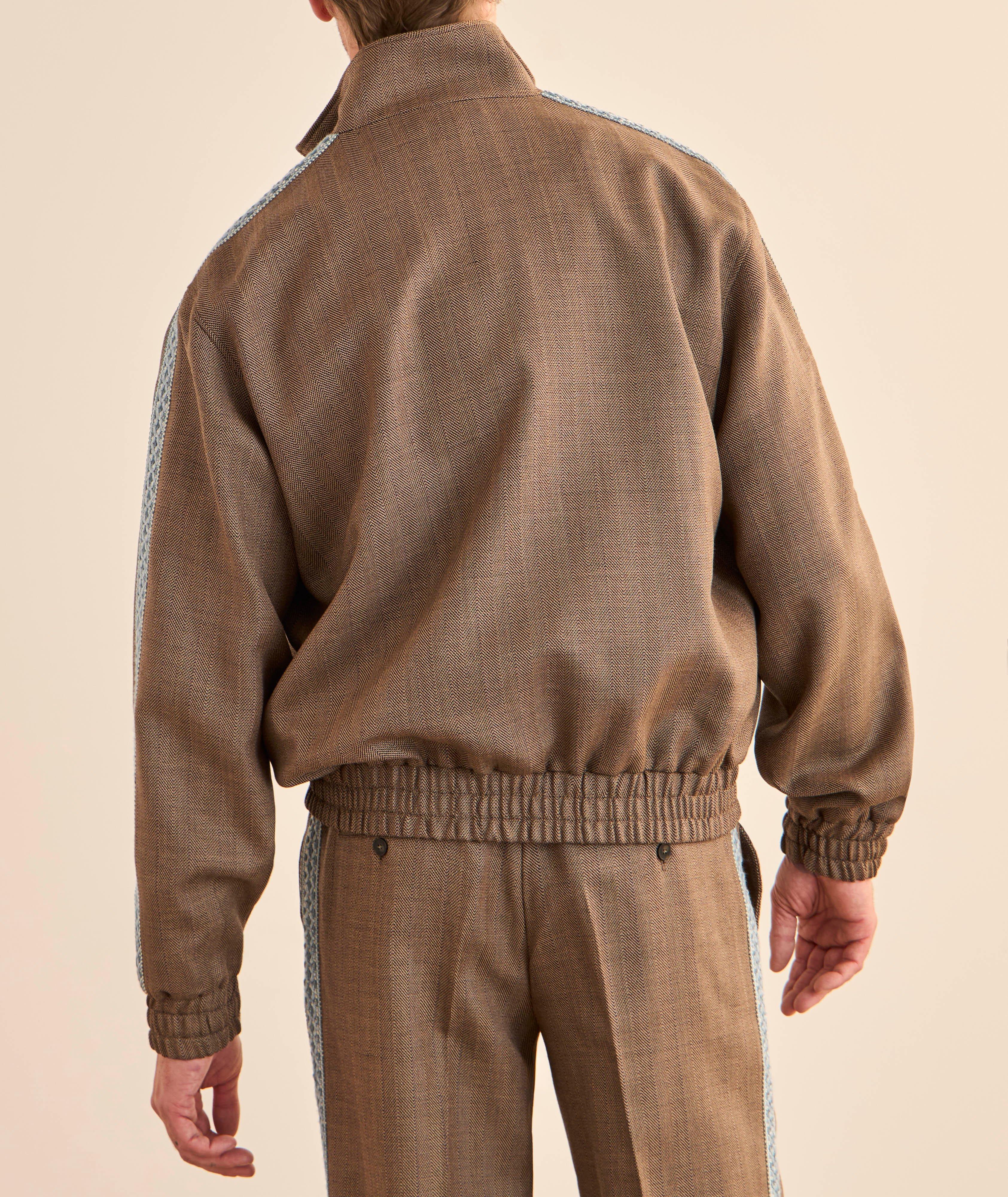 Veste de survêtement laine chevron image 2