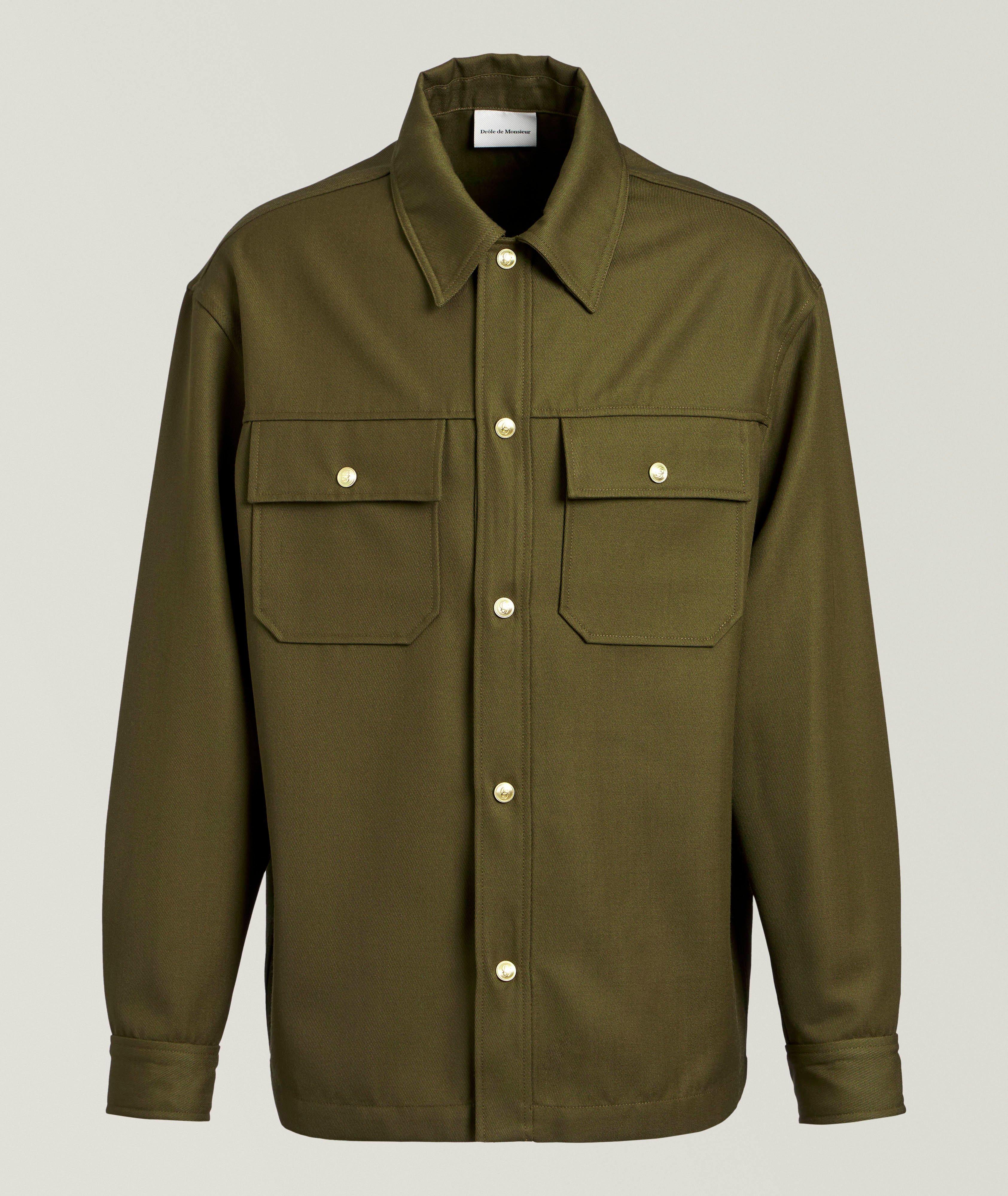Wool-Blend Pocket Overshirt  image 0