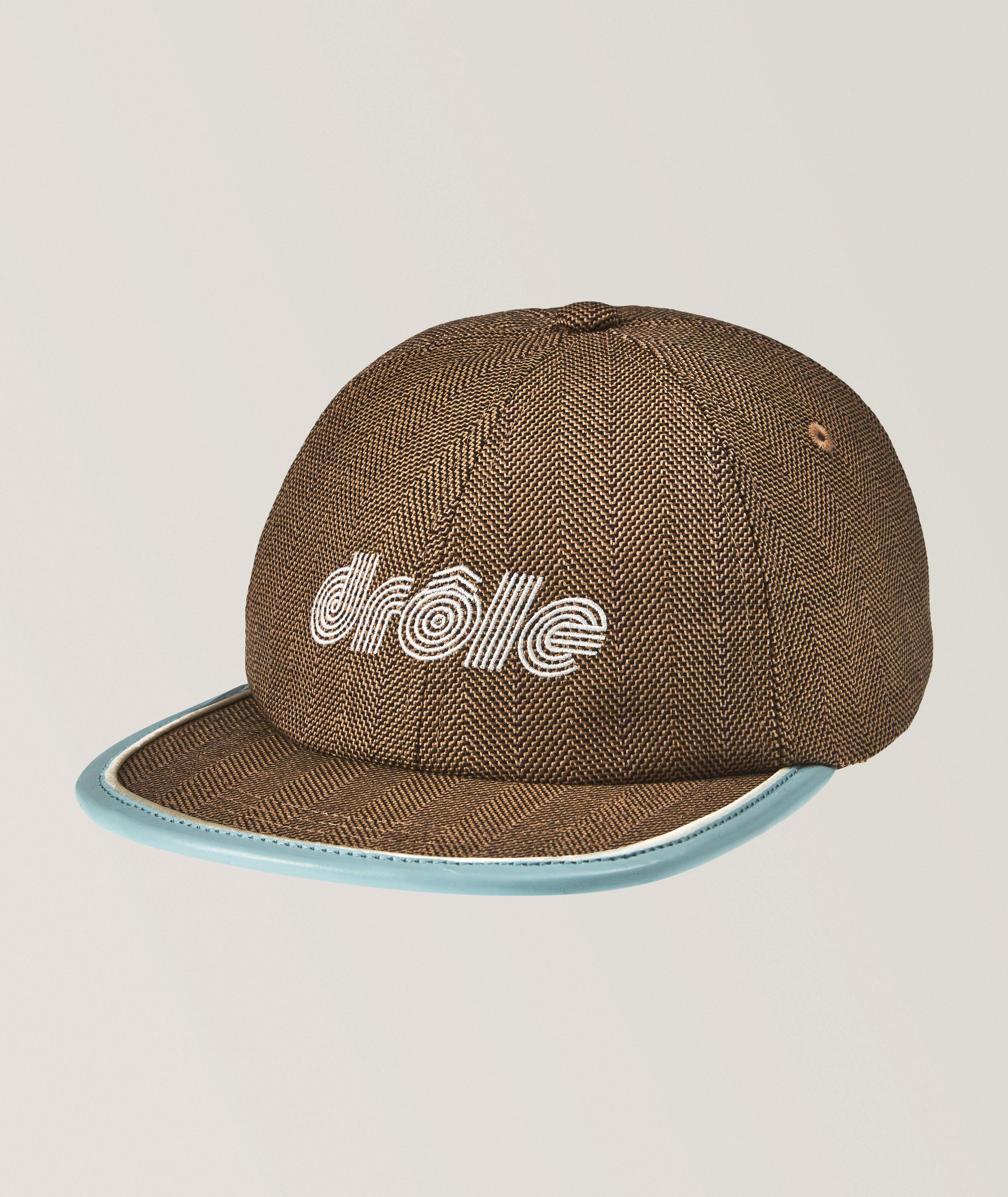 Casquette de baseball en laine à motif chevrons avec logo image 0