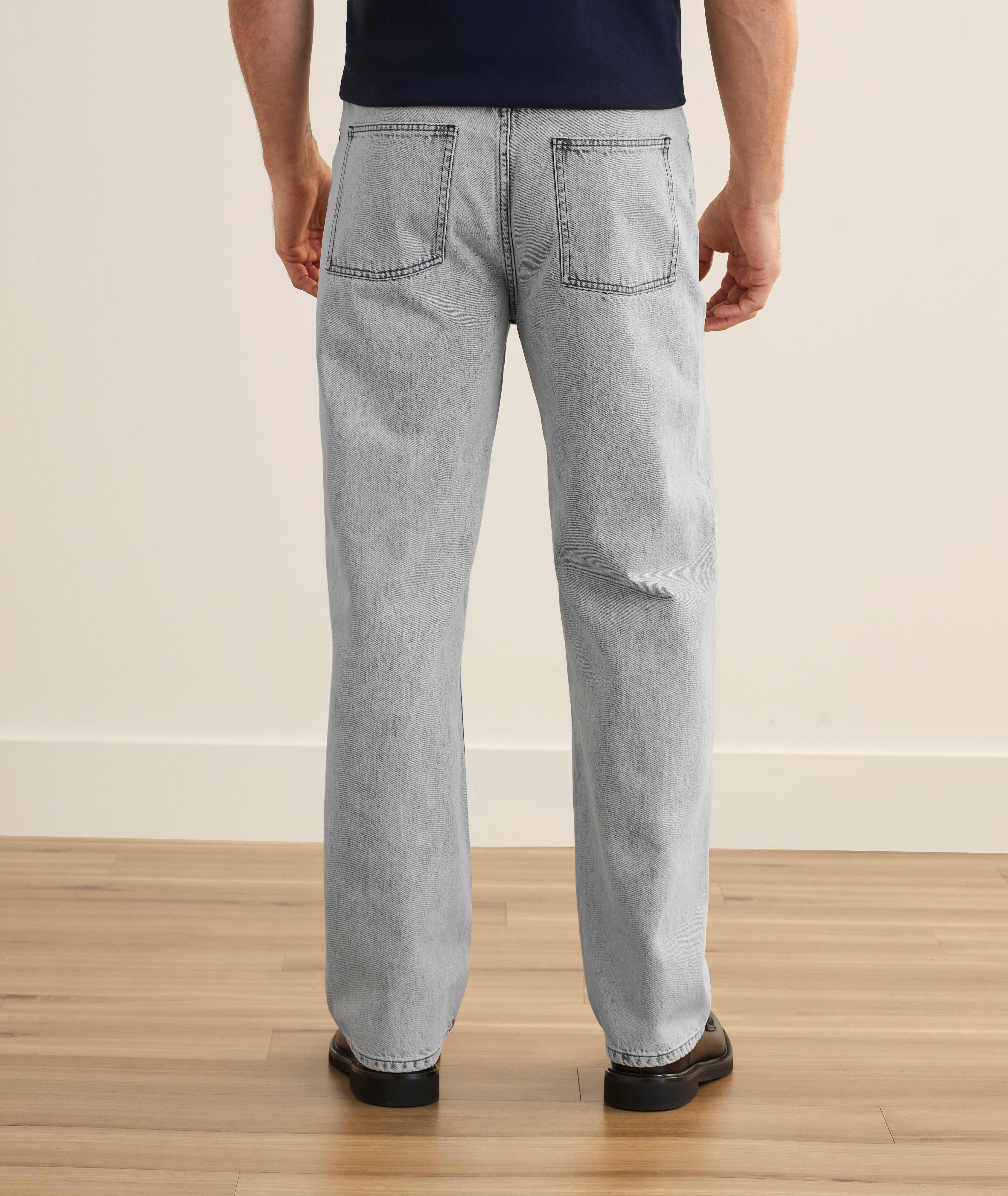 Straight-Leg Acid-Wash Jeans image 2