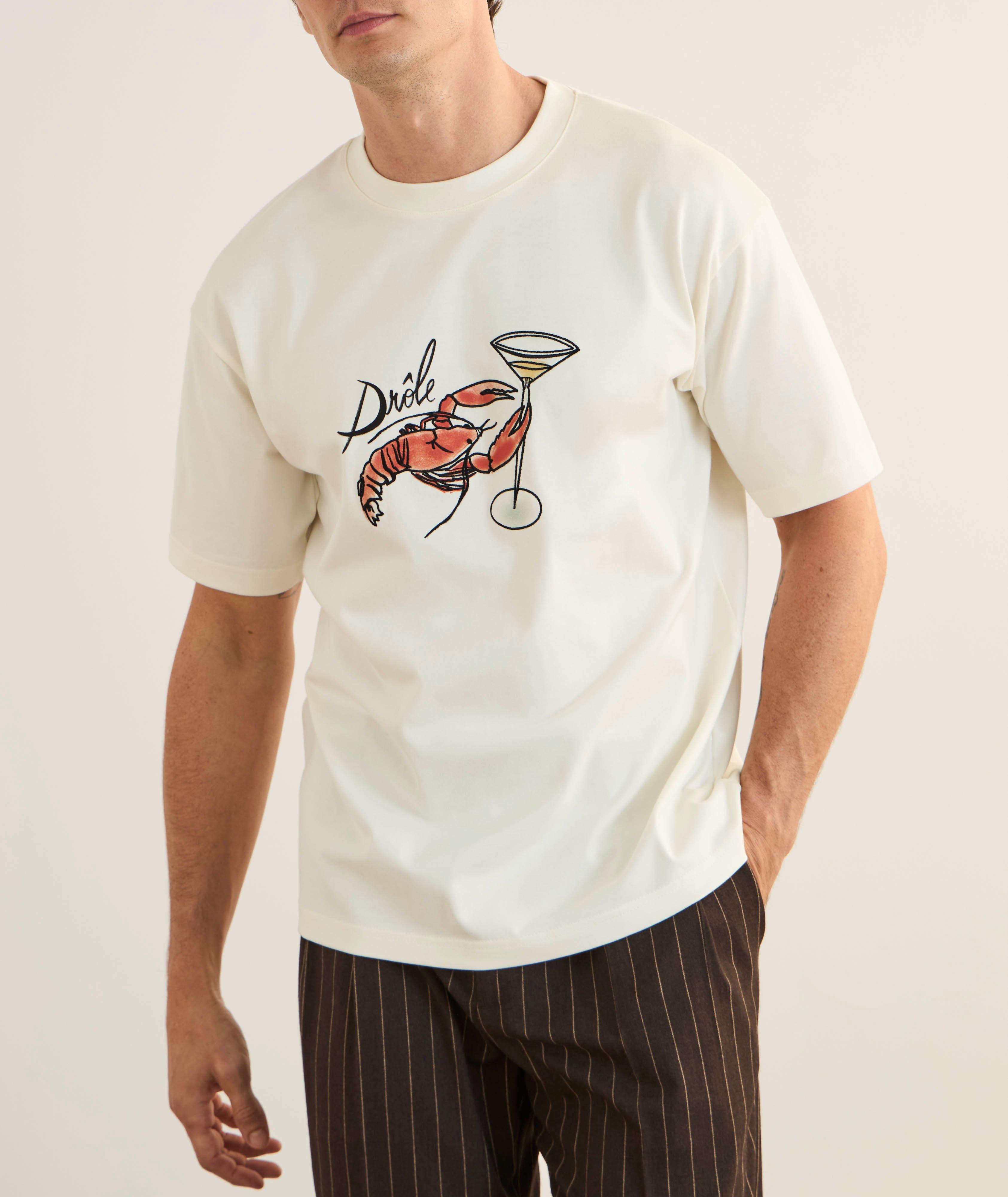 Lobster Cotton Crewneck T-Shirt image 1