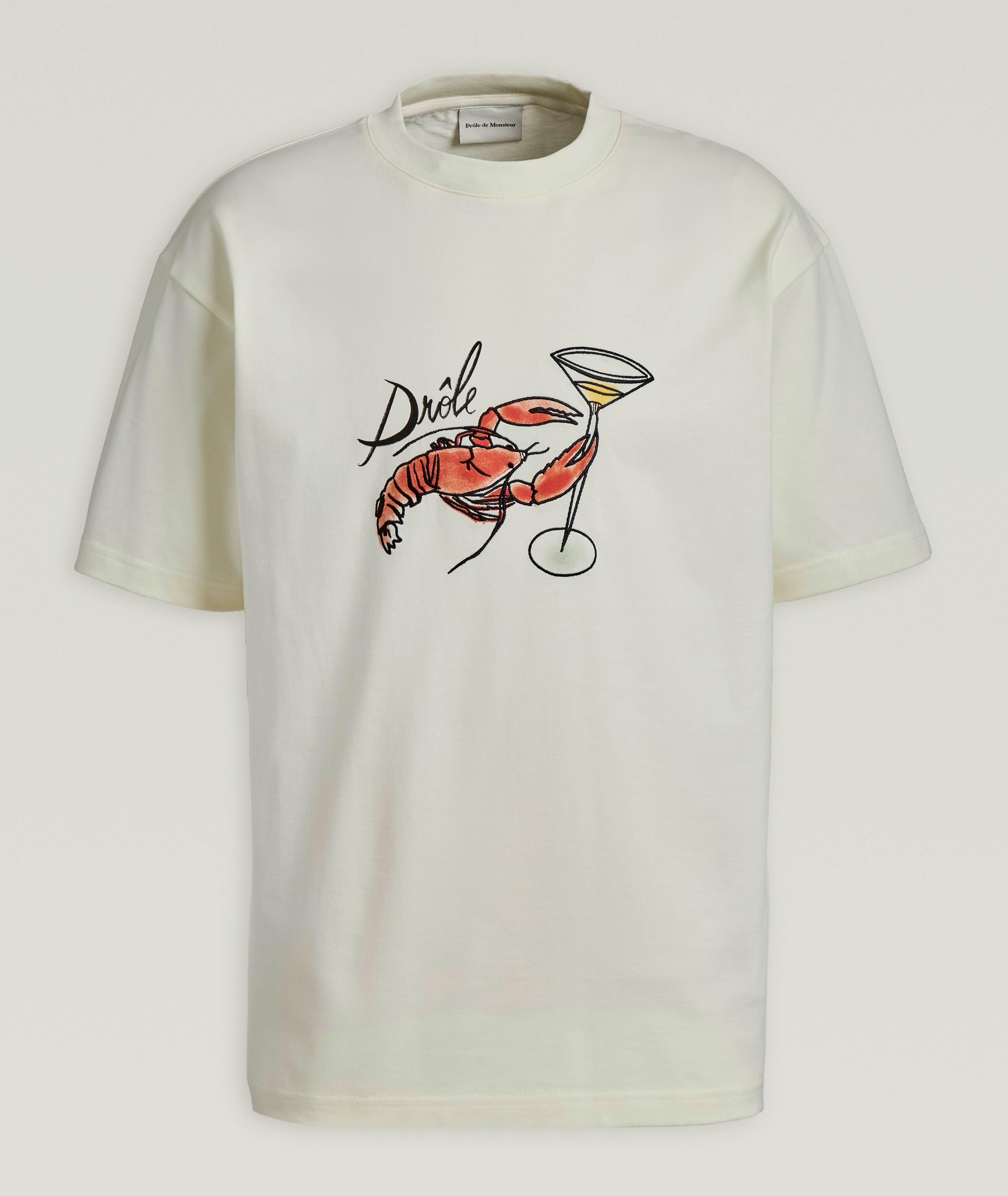 Lobster Cotton Crewneck T-Shirt image 0