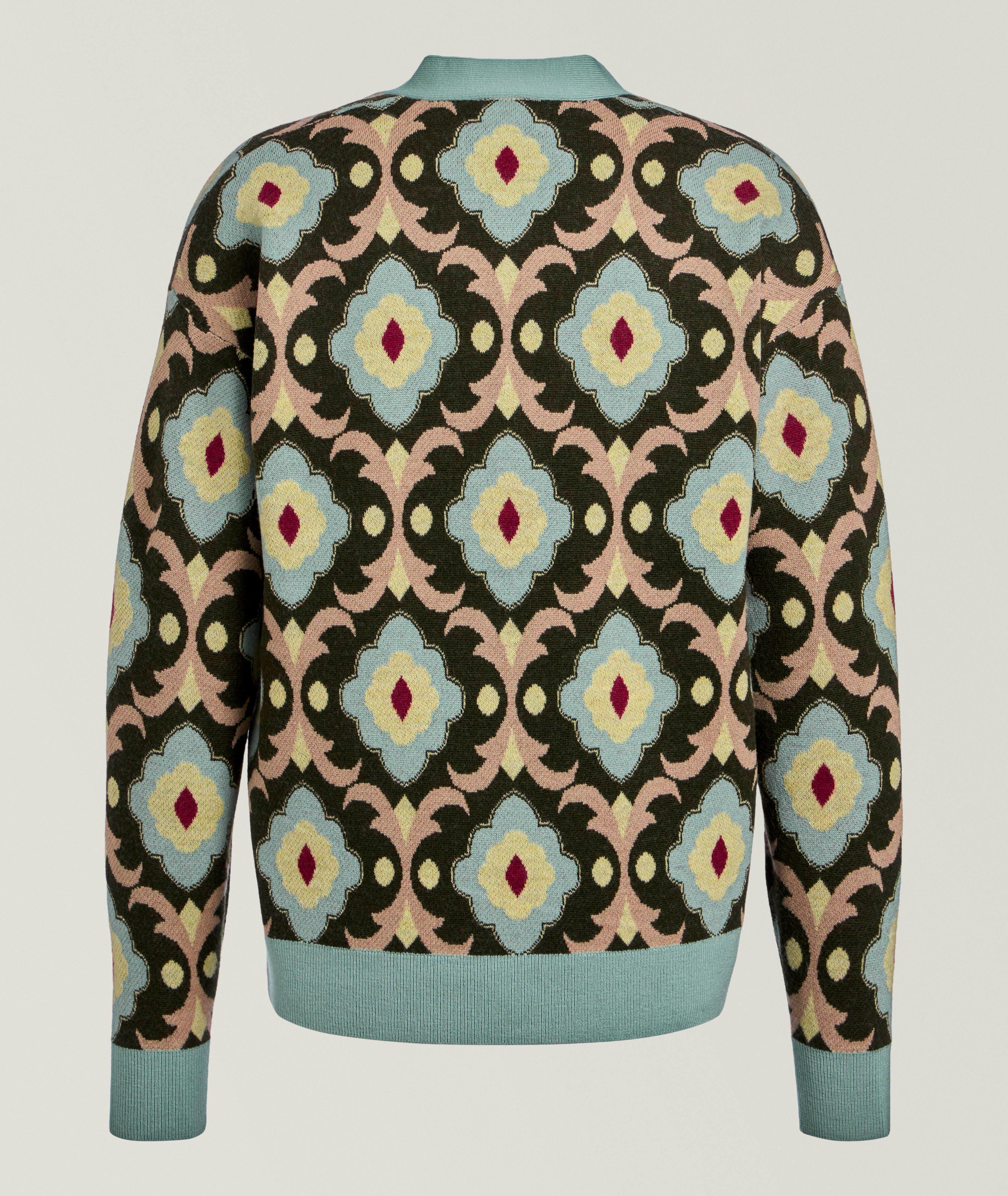 Tapestry Merino Wool Cardigan  image 1