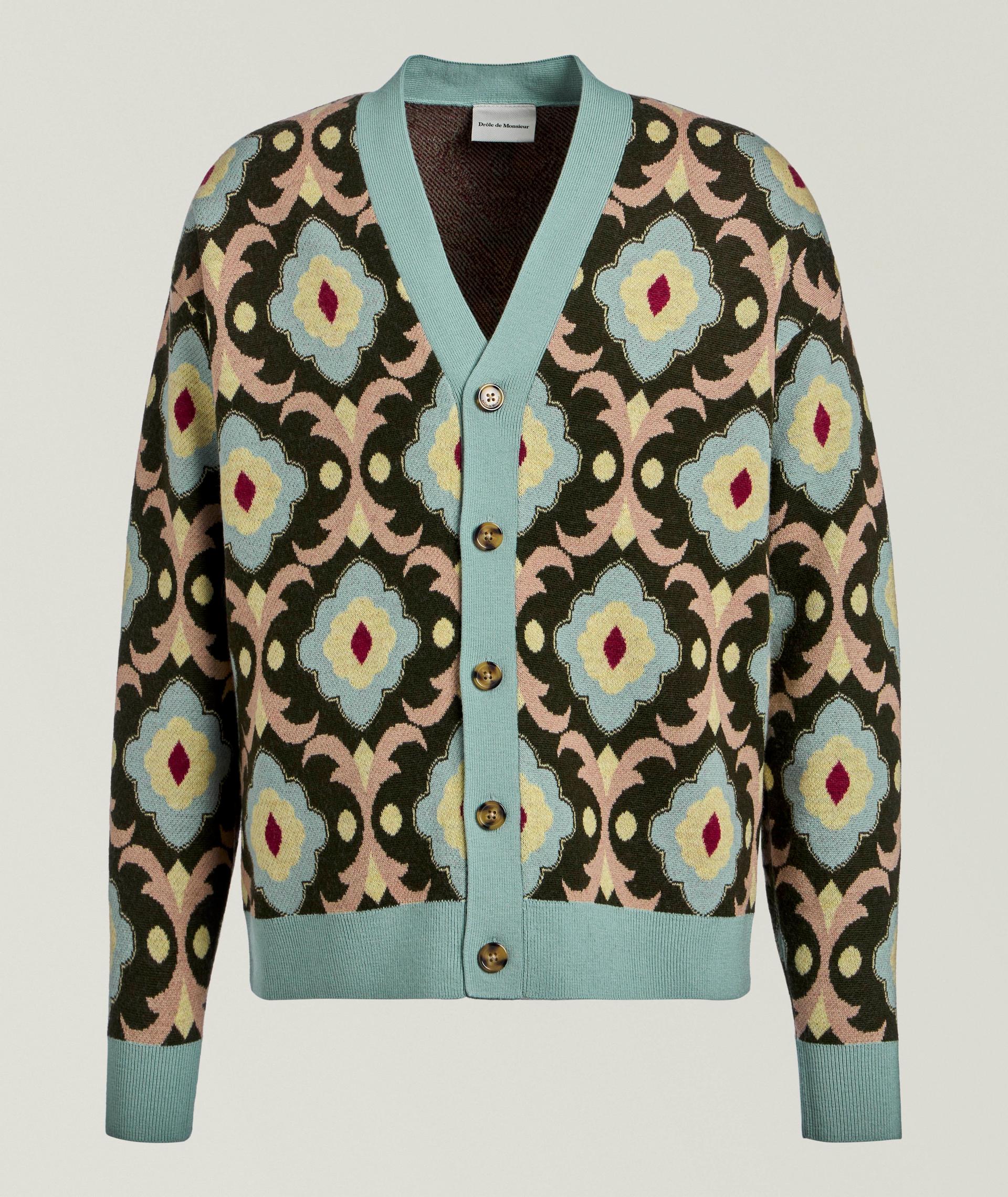 Tapestry Merino Wool Cardigan  image 0