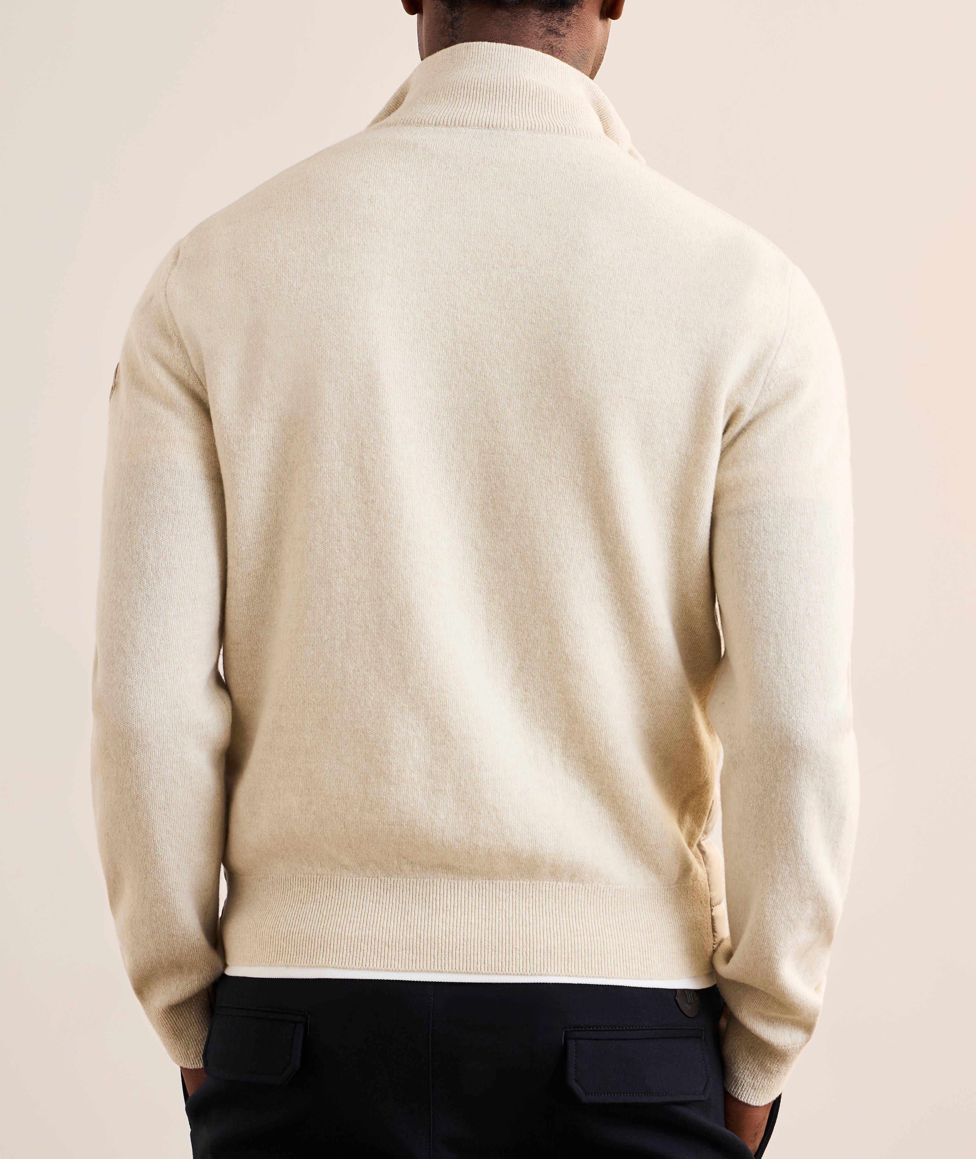 Blouson-pull en laine, en cachemire et en duvet image 6