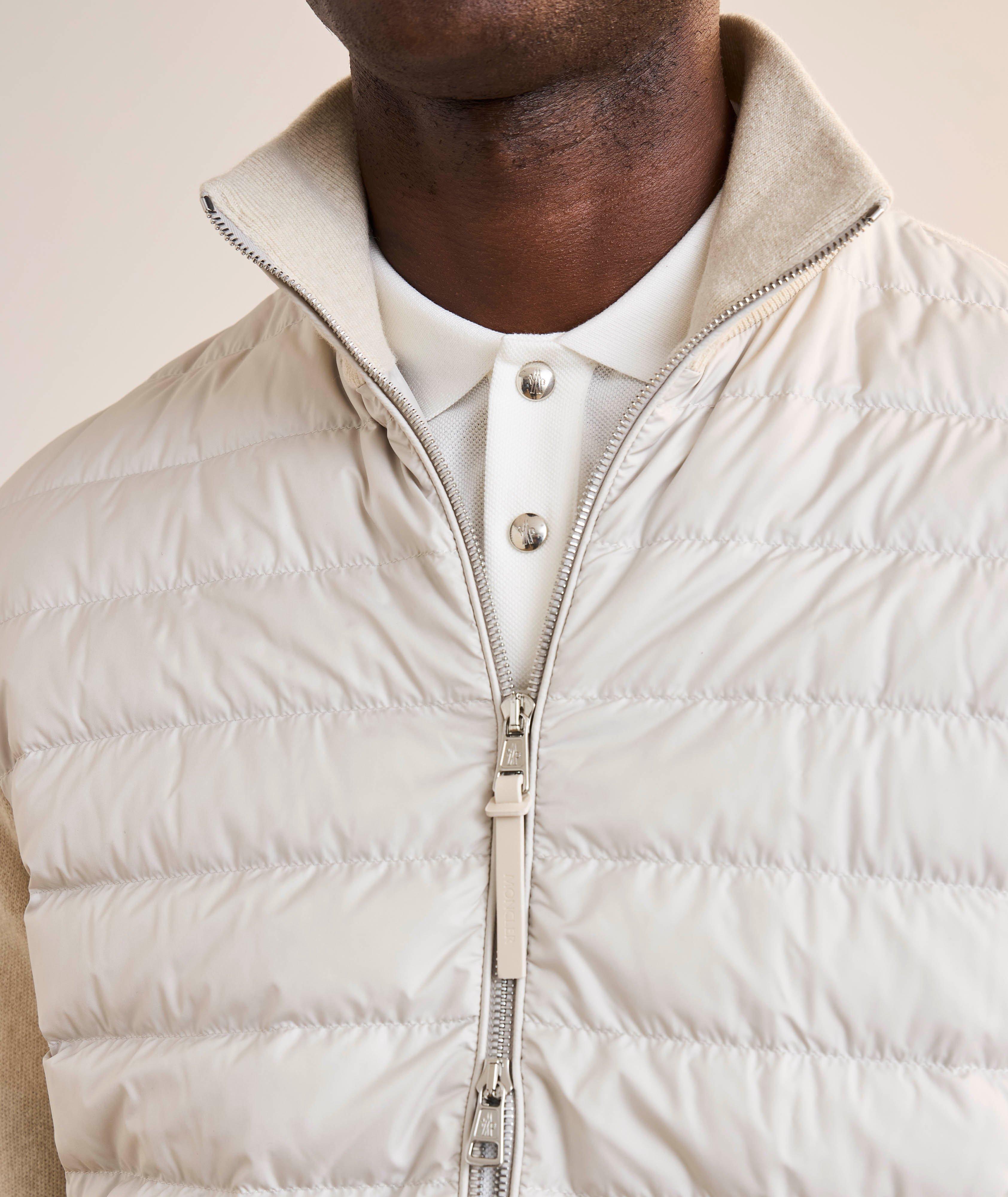 Blouson-pull en laine, en cachemire et en duvet image 7