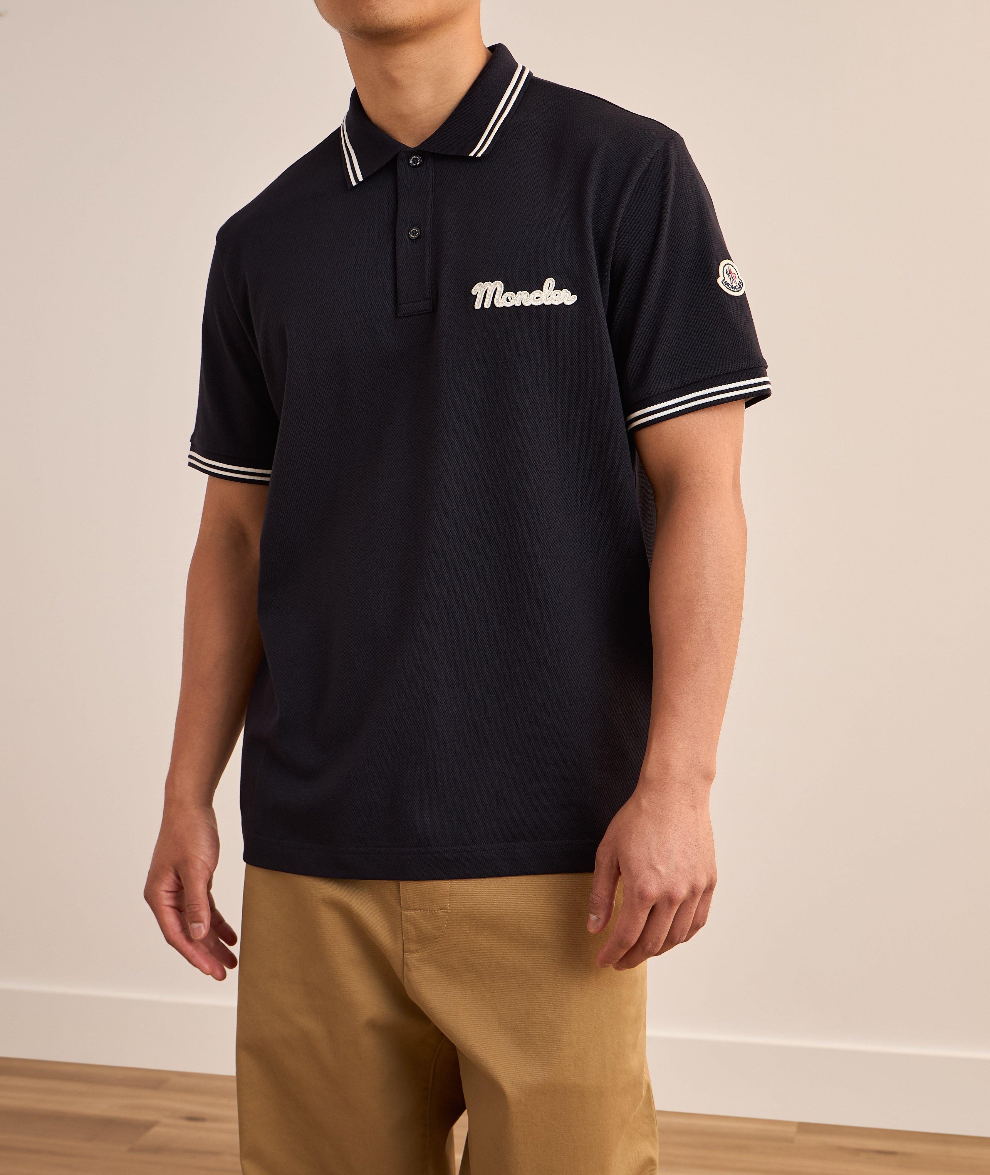 Stretch-Cotton Tipped Logo Polo image 1