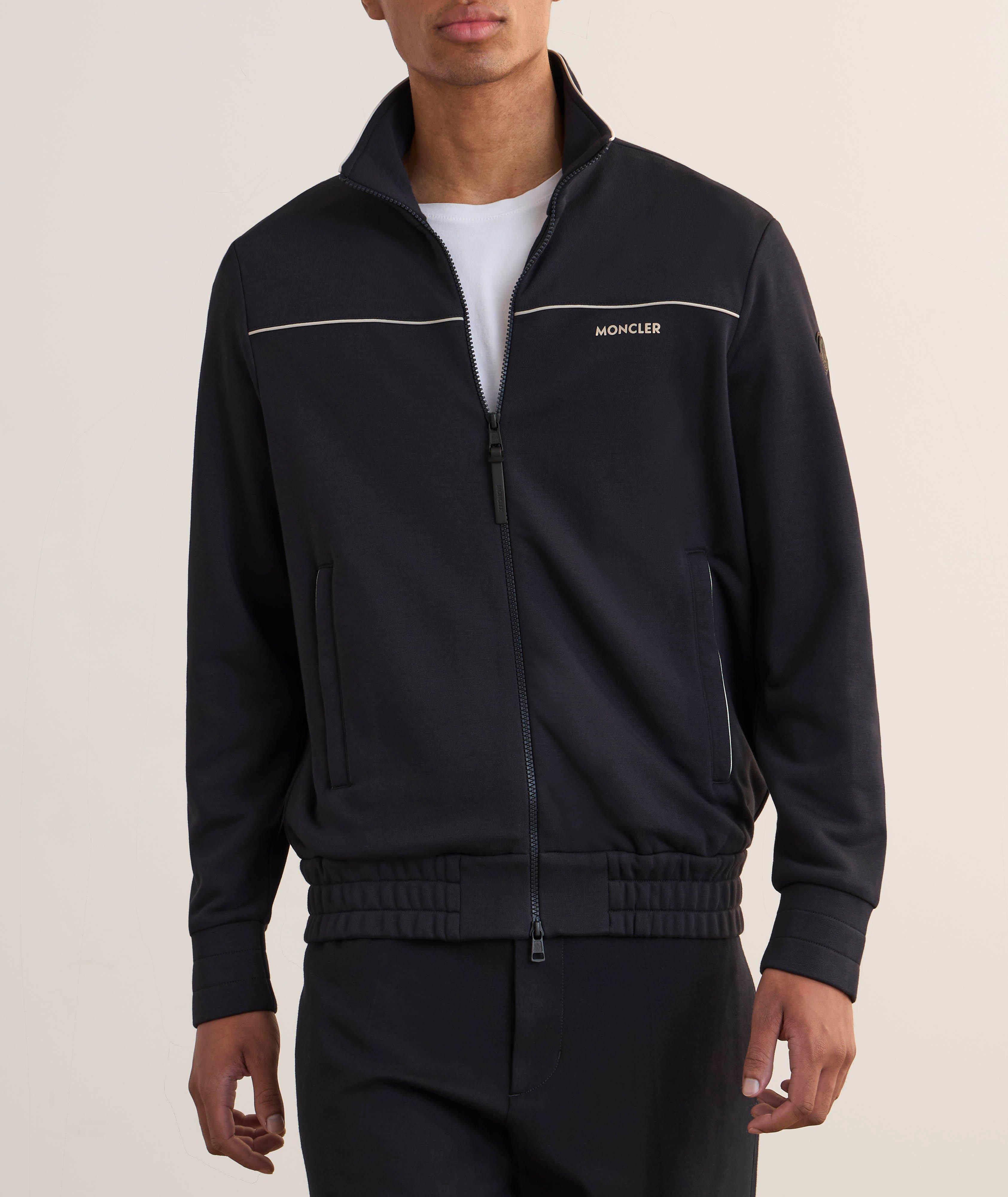 Cotton-Blend Jersey Track Jacket  image 1