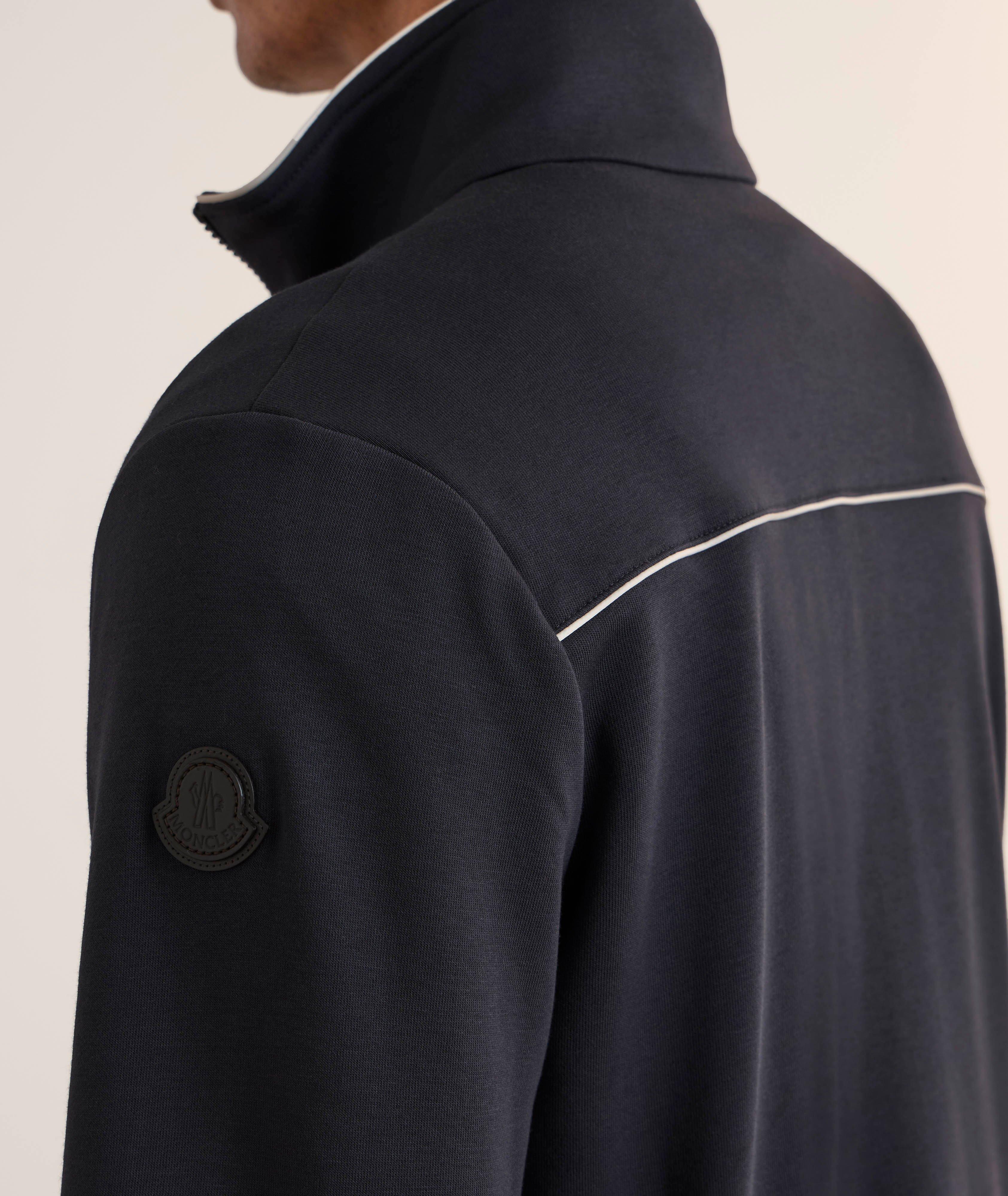 Cotton-Blend Jersey Track Jacket  image 4