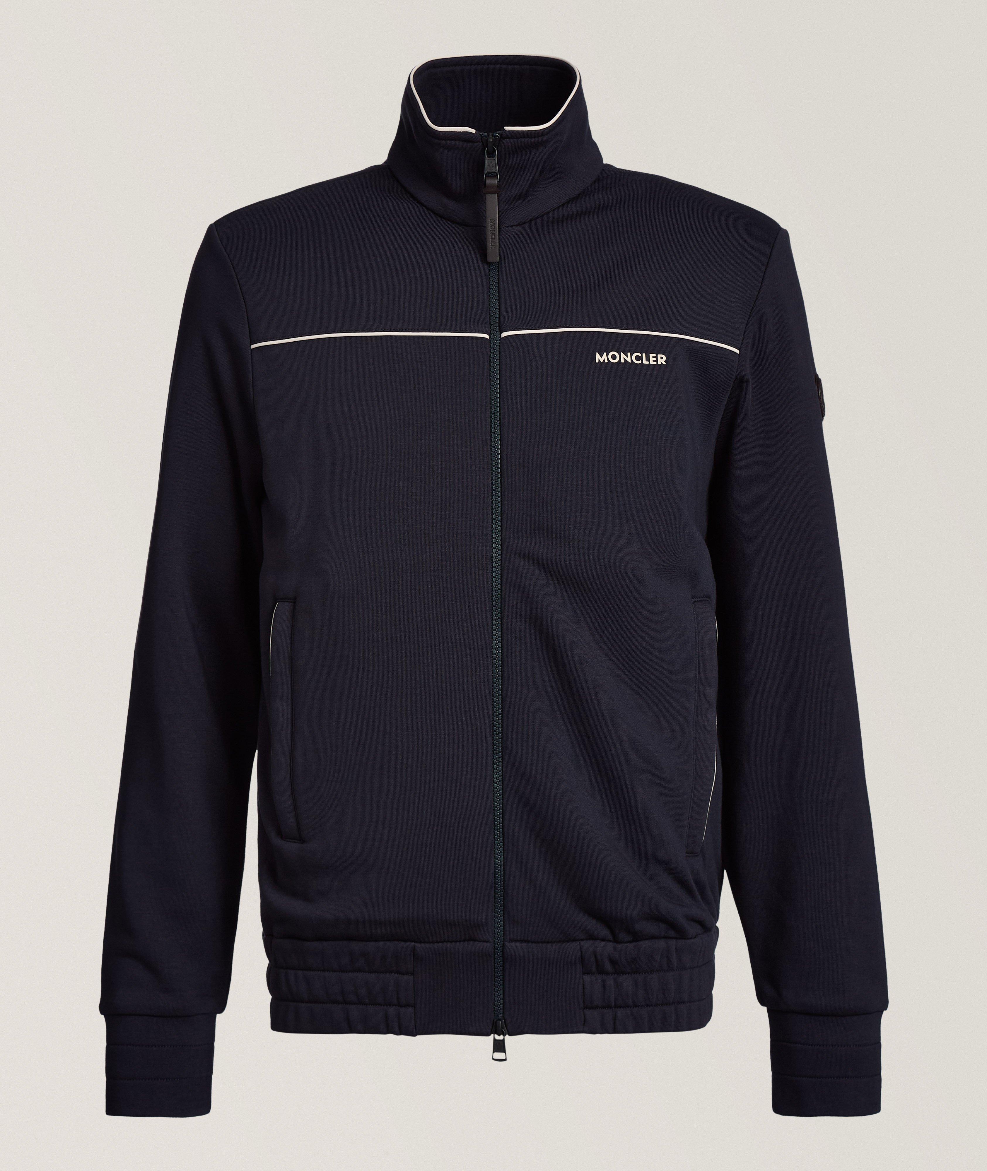 Cotton-Blend Jersey Track Jacket  image 0